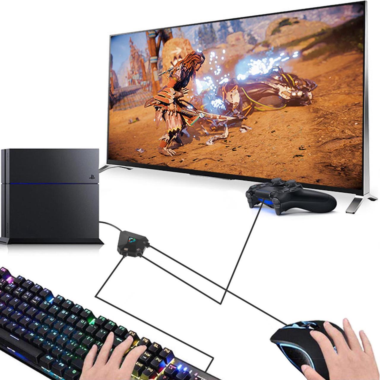 Alt view image 4 of 7 - Keyboard and Mouse Adapter, Joso USB Adapter for PS4/PS3/Xbox One/Xbox 360/NS Switch Console Converter with Type C Port Support Custom Mapping & Reset Button Function