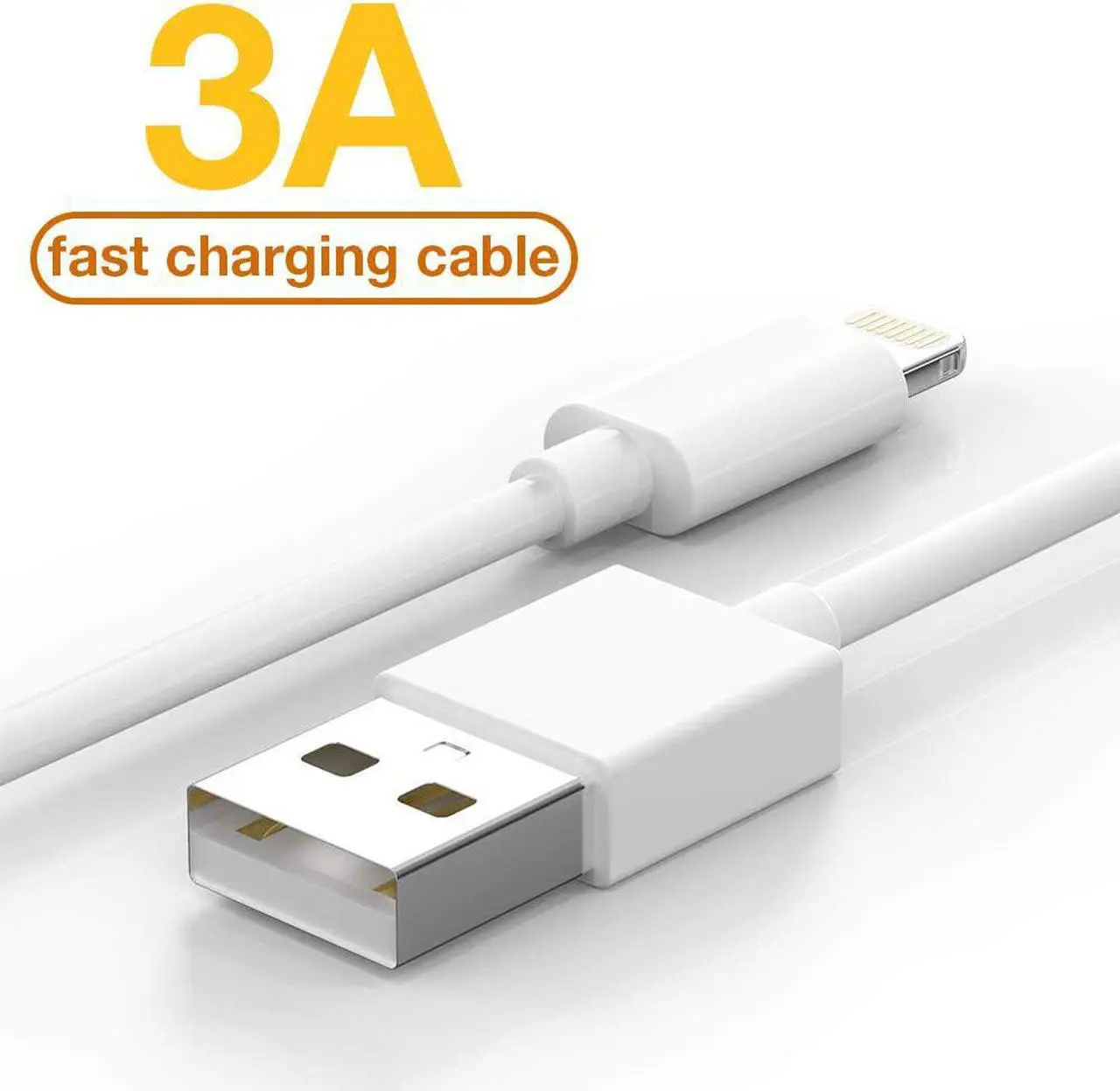 Alt view image 3 of 6 - 5 Pack(6FT)Original[Apple MFi Certified] iPhone Charger,Lightning Cable Fast Charging Cord iPhone Charger Cable USB Cable Compatible iPhone 13/12/11 Pro Max/Mini/XS MAX/XR/XS/X/8/7/Plus/6 iPad AirPods
