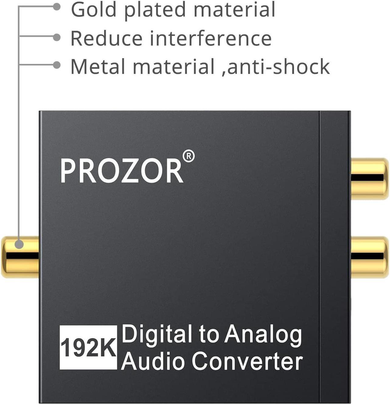 Alt view image 6 of 7 - 192KHz Digital to Analog Audio Converter DAC Digital SPDIF Optical to Analog L/R RCA Converter Toslink Optical to 3.5mm Jack Adapter for PS3 HD DVD PS4 Amp Apple TV Home Cinema