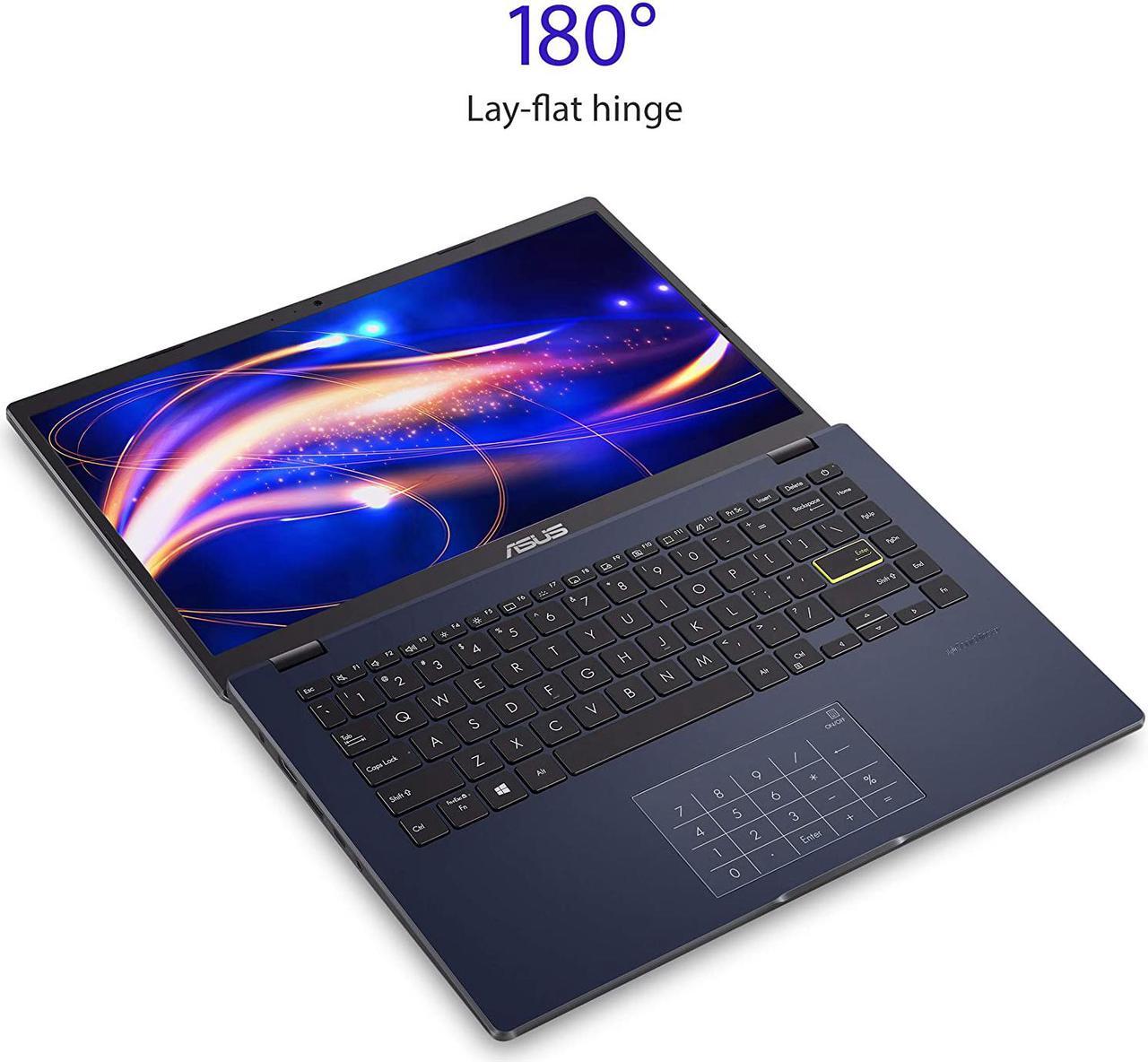 Alt view image 4 of 17 - ASUS Laptop L410 Ultra Thin Laptop, 14" FHD Display, Intel Celeron N4020 Processor, 4 GB RAM, 64 GB Storage, NumberPad, Windows 10 Home in S Mode, Star Black, L410MA-DB02