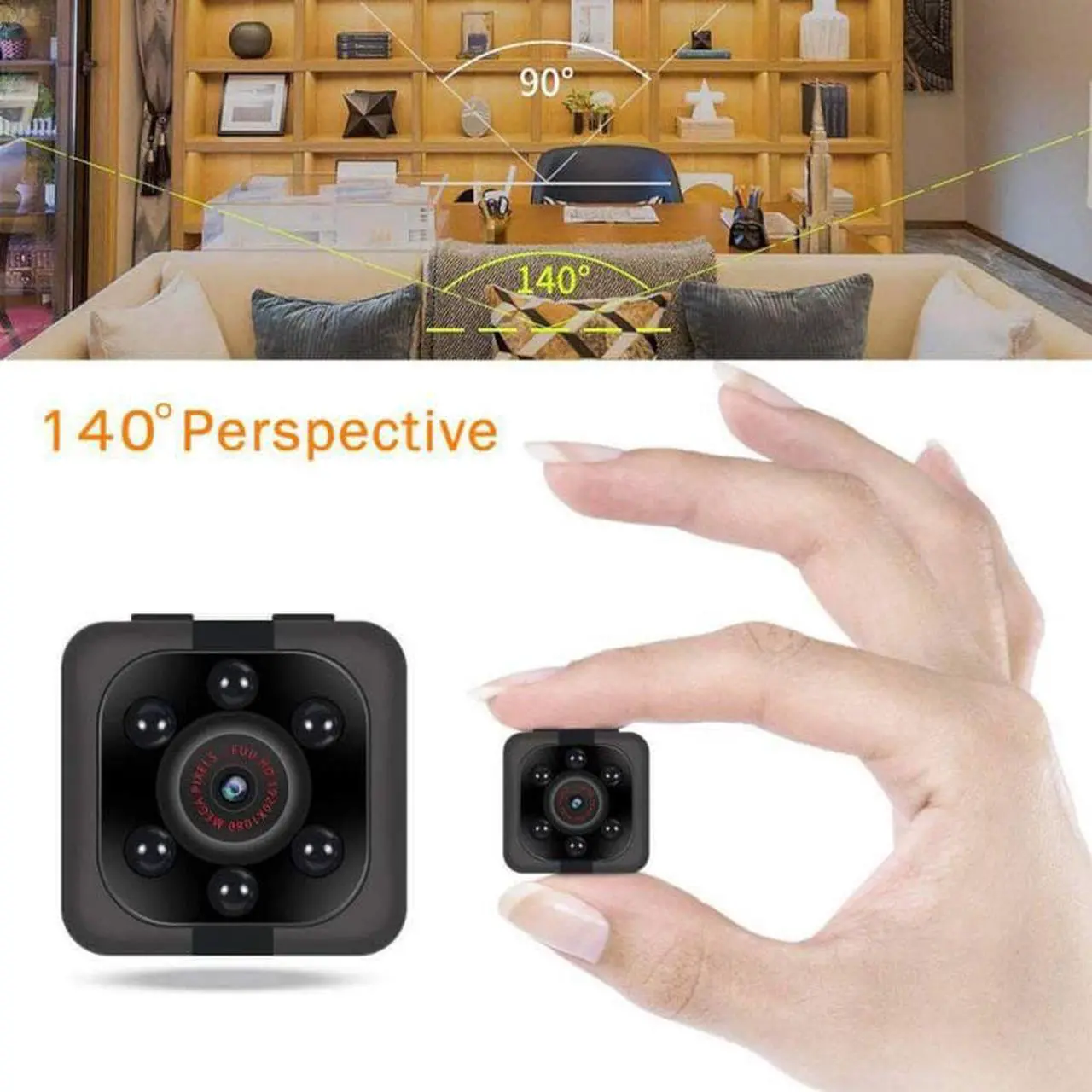 Alt view image 2 of 5 - Mini Camera with HD 1080P DV Mini Camcorders Sport Camera Car DVR Night Vision Video Voice Recorder Micro Action Camera