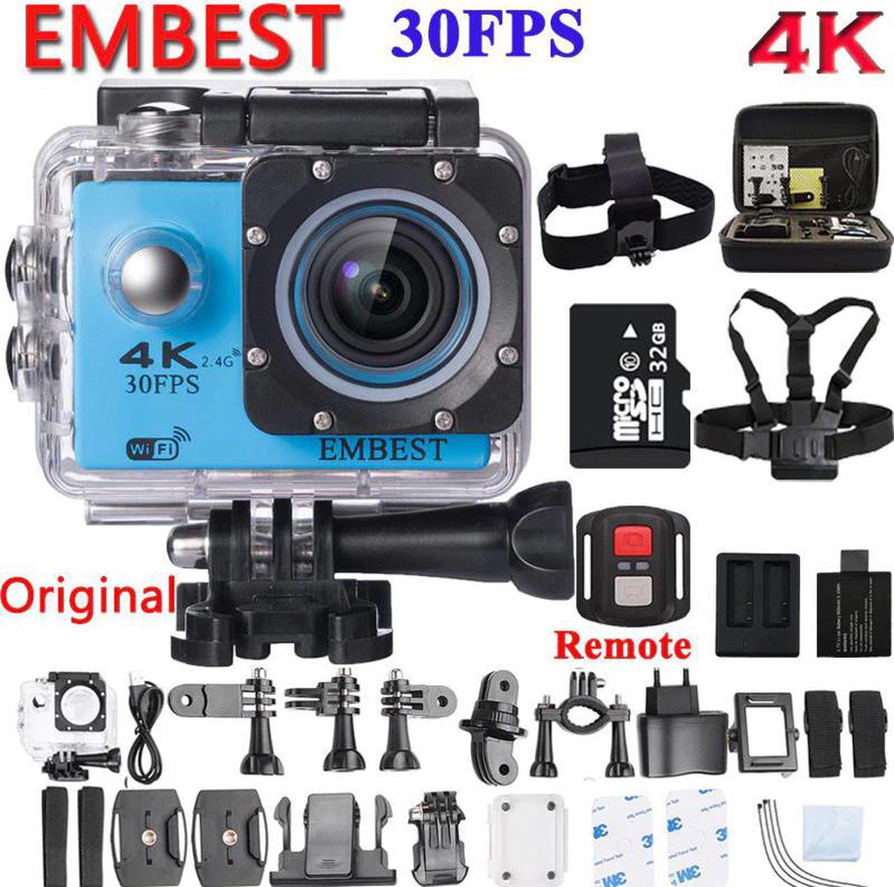 F60 / F60R Action camera Ultra HD 4K WiFi 1080P/60fps 2.0 LCD 170D Waterproof Helmet Action Camcorder With Remote Control