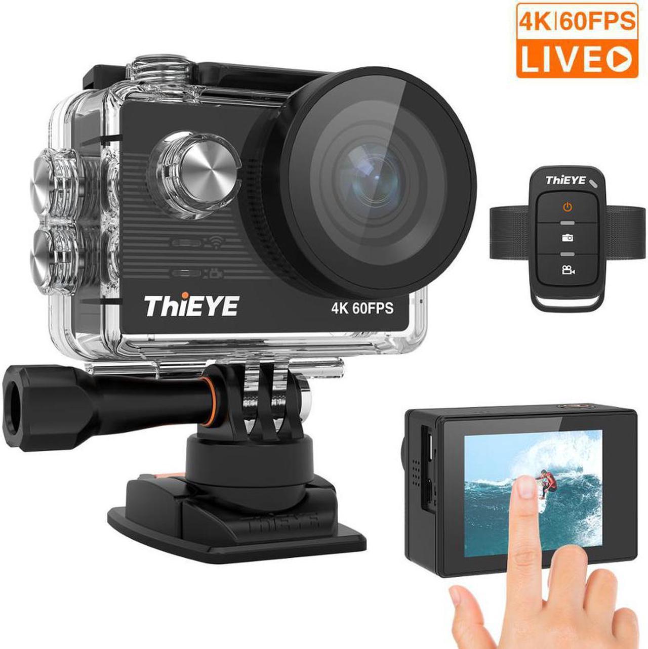 TEYE T5 Pro Ultra HD 4K 60fps Touch Screen WiFi Action Camera Remote Control 60m waterproof cam with EIS at 4K  Sports Camera