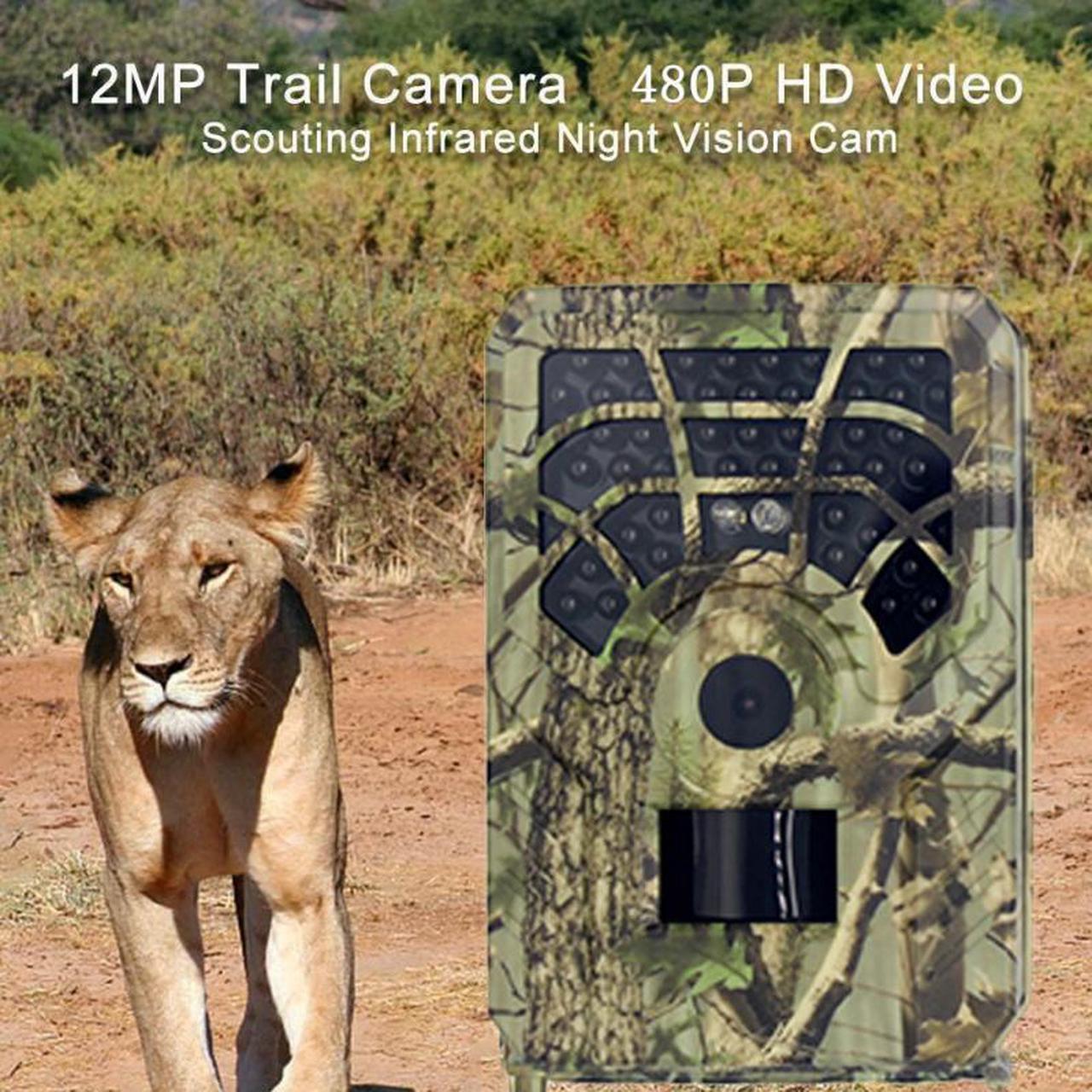 Camera Hunting Action Camera 12MP 1080P Photo Traps Night Vision Wildlife Infrared Hunting Trail Cameras Hunt Chasse Scout