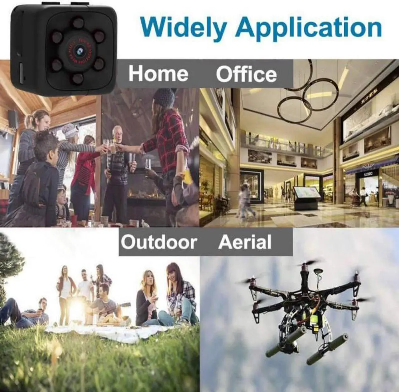 Alt view image 4 of 5 - Mini Camera with HD 1080P DV Mini Camcorders Sport Camera Car DVR Night Vision Video Voice Recorder Micro Action Camera
