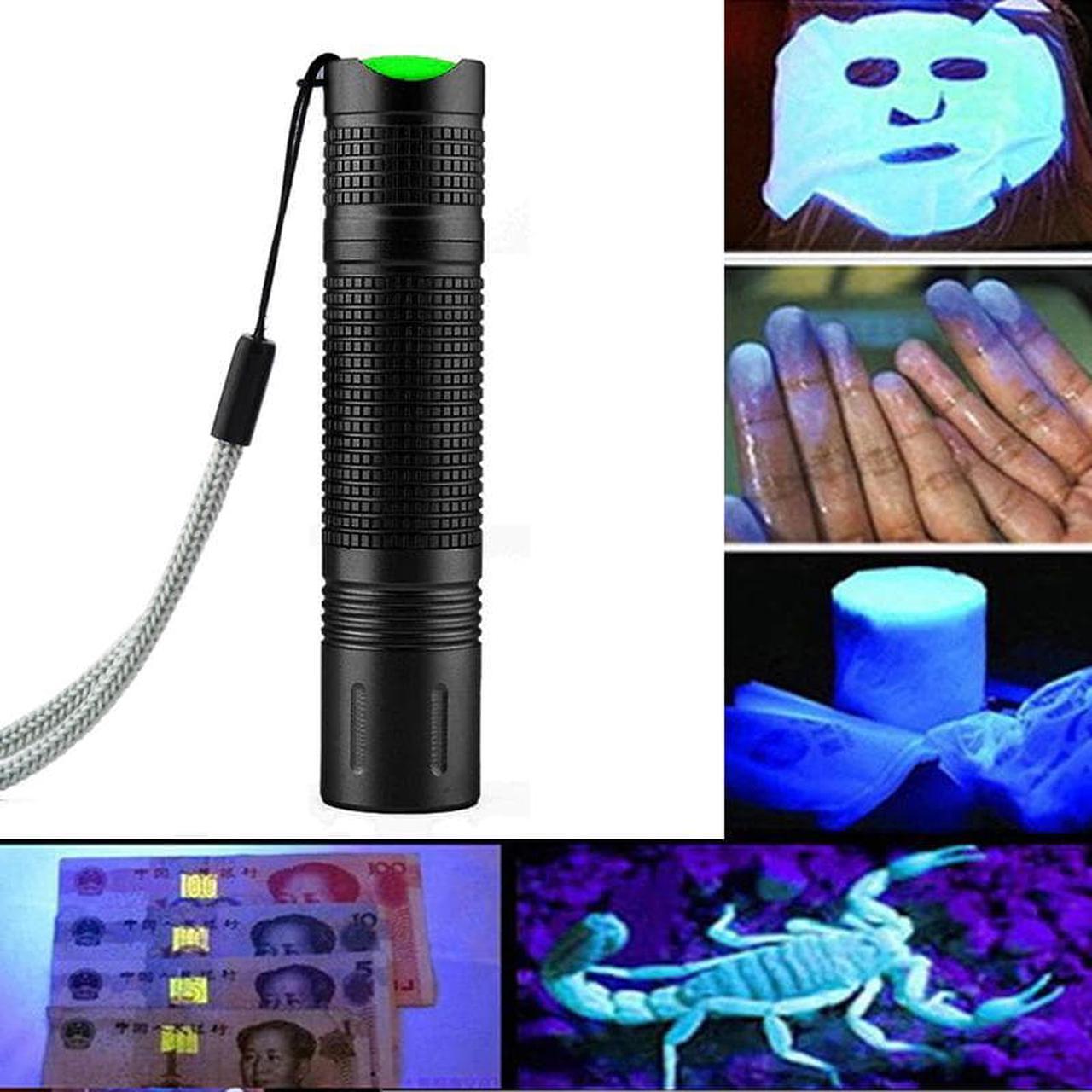 365nm UV Purple Light Mini Flashlight Jade Cosmetic Fluorescence Detection Household Family Home Accessories Dropshipping New