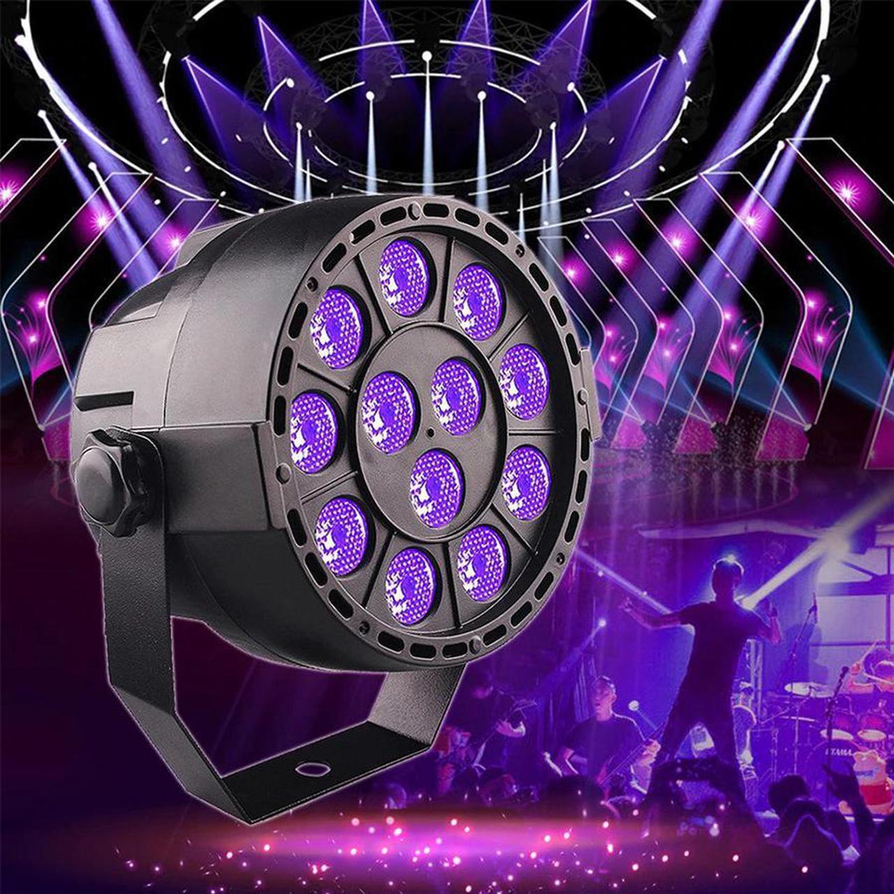 36W Purple LED Par Stage light Voice control Sensor UV  Lamp dmx cable 512 Controller moving head DJ Disco Dance floor light