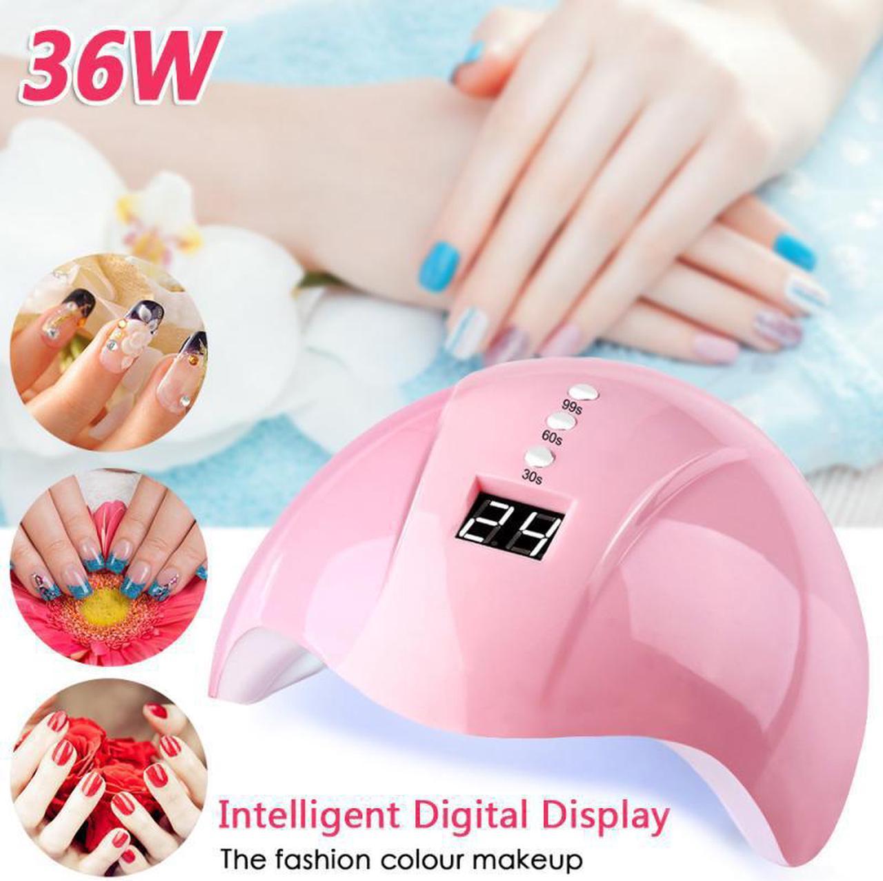 36W Gel Lamp Portable LED Nail Light Intelligent Induction Nail Gel Polish Nail Lamp Profession Uv Lamp Nail Dryer Manicure Tool