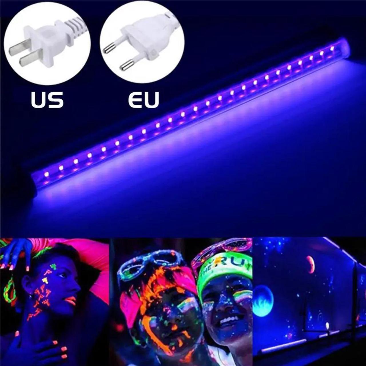 Main image of UV Black Light Fixtures DJ Equipment 30cm Black UV Light Bar 24  Strip Lights Party Club Stage Halloween Home Decor