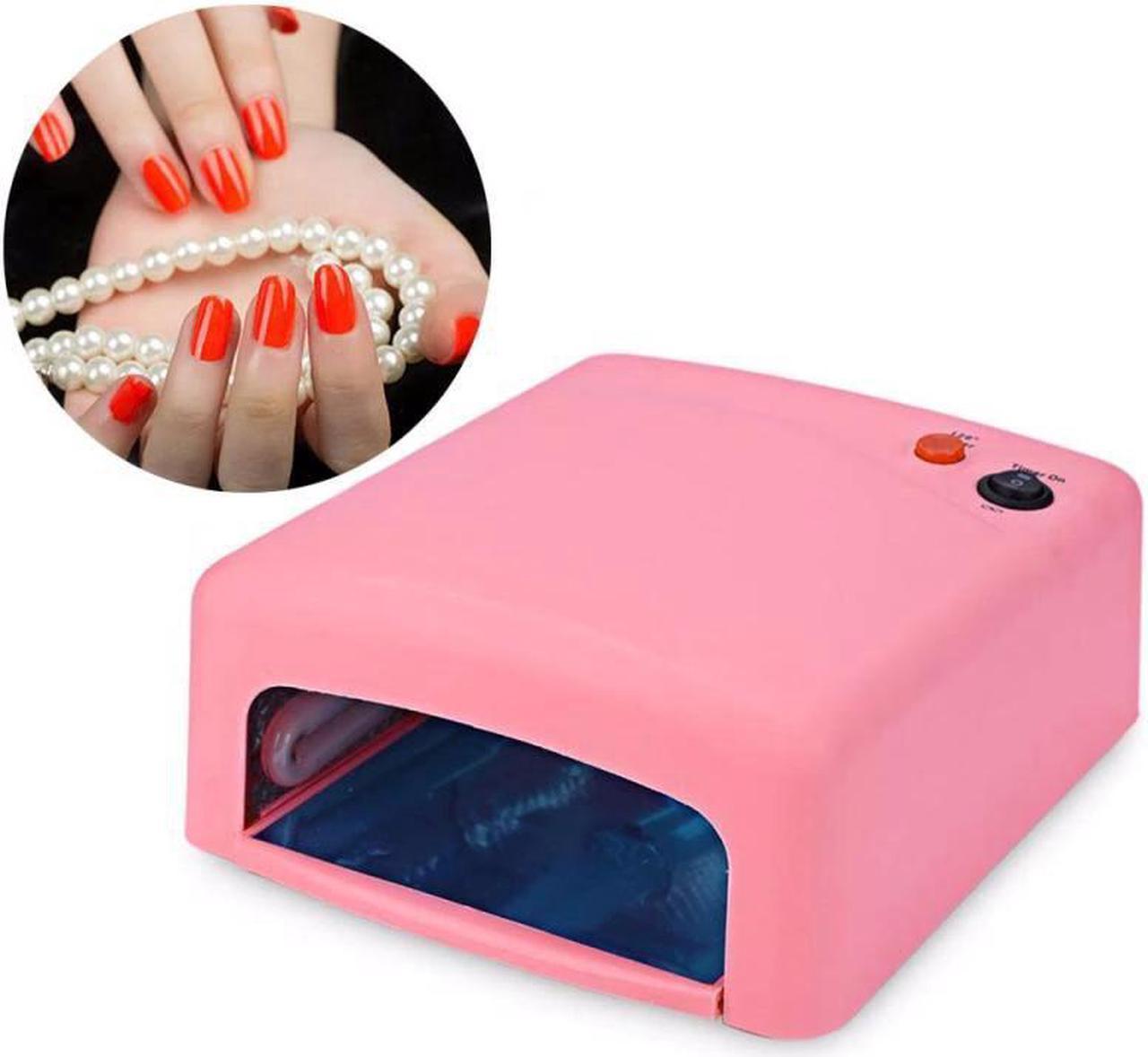 220V 36W Pink Color Nail Lamp 120s Timing LED Light Manicure Lamp UV Nail Roast Lamp Light All Gel Polish Drying Nail Art Tools