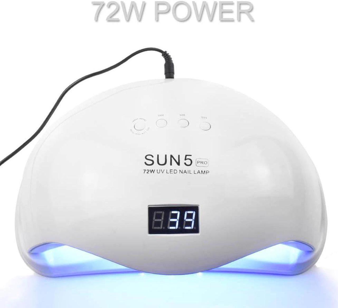 Alt view image 5 of 5 - 72W SUN5 Pro UV Lamp LED Nail Lamp Nail Dryer For All Gels Polish Sun Light Infrared Sensing 10/30/60s Timer Smart For Manicure