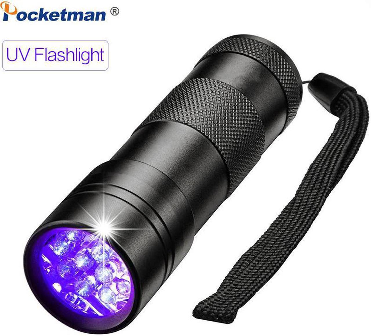 Black Light UV Flashlight 12 LEDs 395nm Ultraviolet Urine Detector Torch linterna For Dog/Cat/Pet Urine & Dry Stains