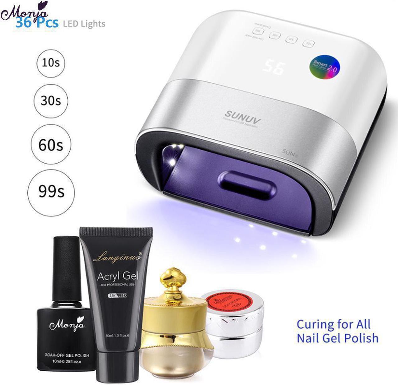 Nail Dryer 48W Nail Gel Fast Curing UV LED Lamp Smart Invisible Display Timer Auto Sensor Nail Drying Machine