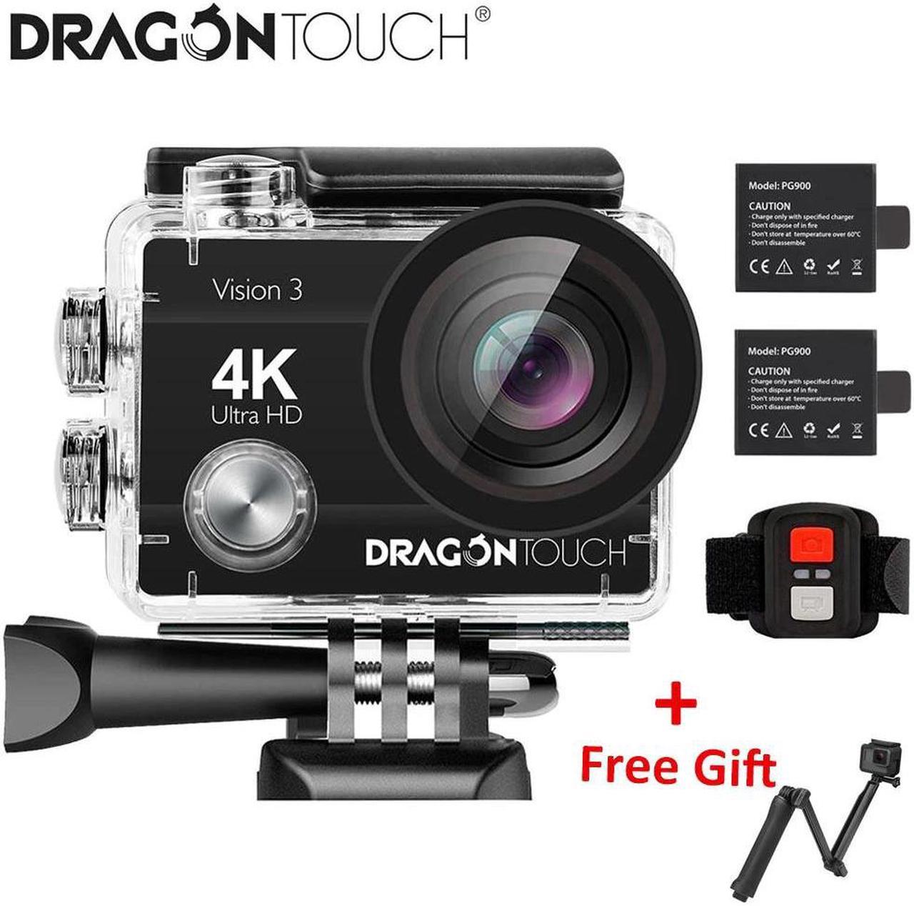 4K Action Camera 16MP Vision 3 Underwater Waterproof Camera 170 ° Wide Angle WiFi Sports Camera with Remote Control