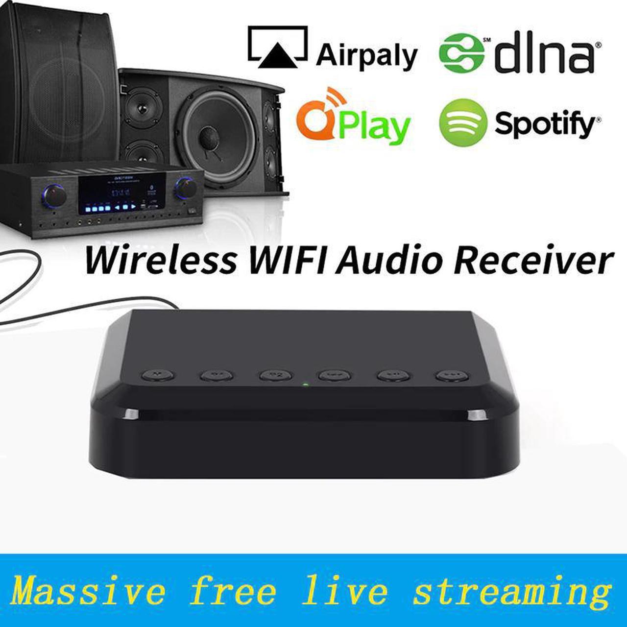 Wireless  WIFI Audio Receiver Multiroom Multiroom Music Adapter for Wired HiFi Speakers System Airplay Spotify DLNA NAS