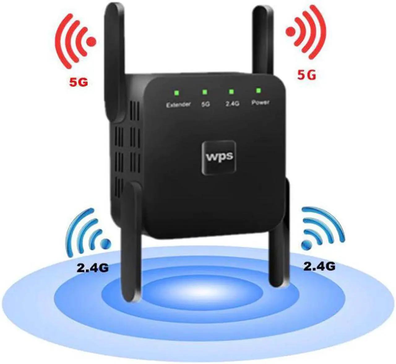 Alt view image 2 of 5 - Wireless Wifi Repeater WiFi Extender 2.4G 5G AP Router Wi Fi Amplifier 5ghz Signal Repeater Wi-Fi Access Point