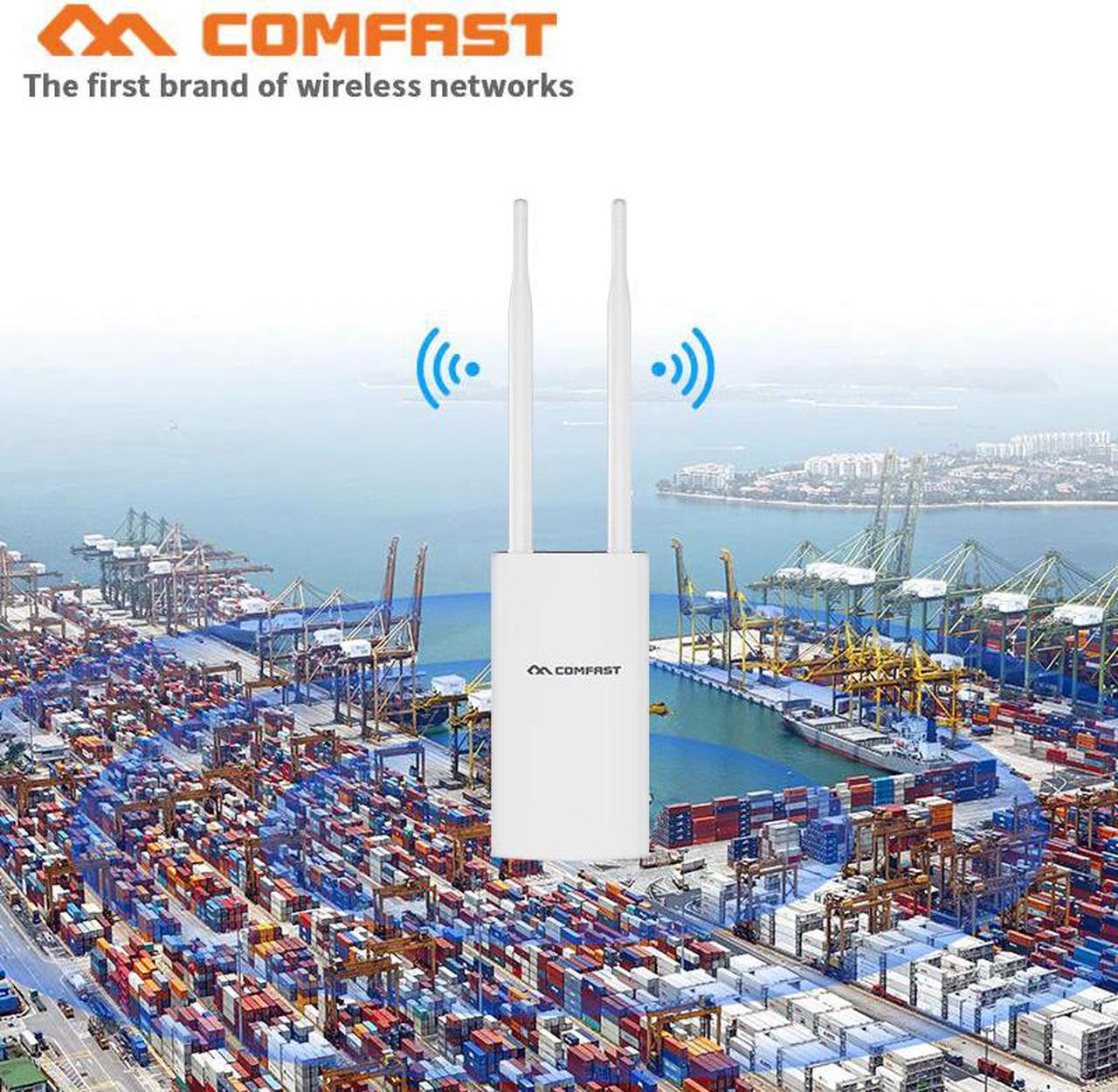 500mW 1200M Gigabit Poe Wireless Outdoor AP 802.11AC Dual Band Extender Wifi Router bridge 10dBi Antenna WiFi Cover Base Station