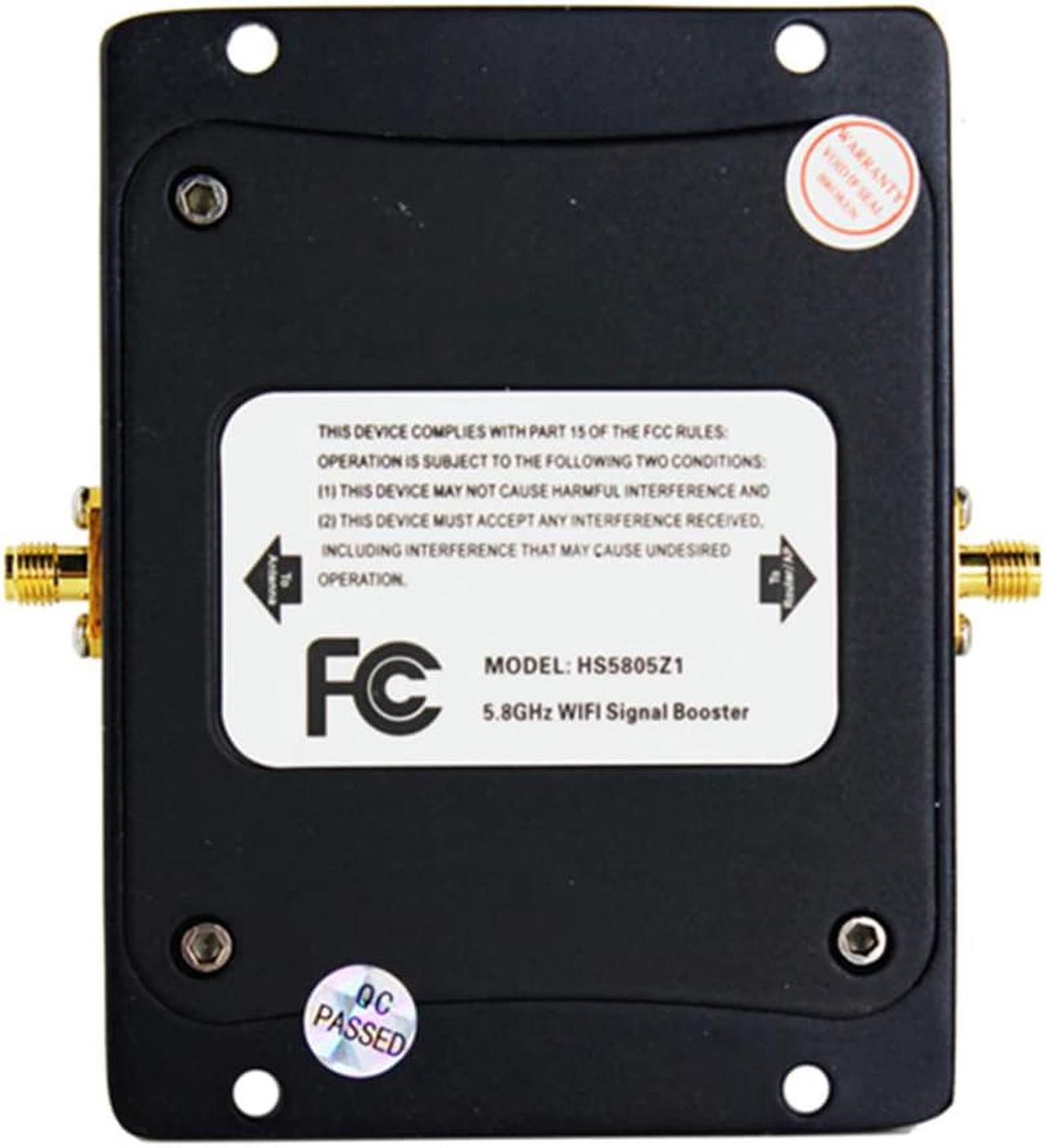 Alt view image 2 of 5 - 2.4GHz Black Durable Repeater 5W Aluminum Power Amplifier Broadband Low Noise WIFI High Power Signal Booster For Wireless Router