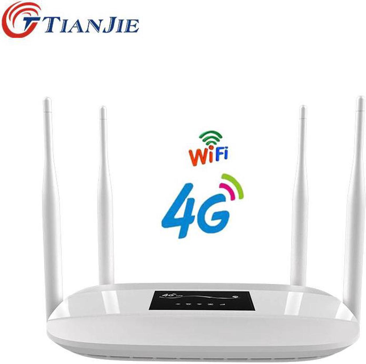 Unlocked 300Mbps 4 external antennas home Wifi Router 3G 4G GSM LTE router hotspot 4G modem 4g router with sim card slot