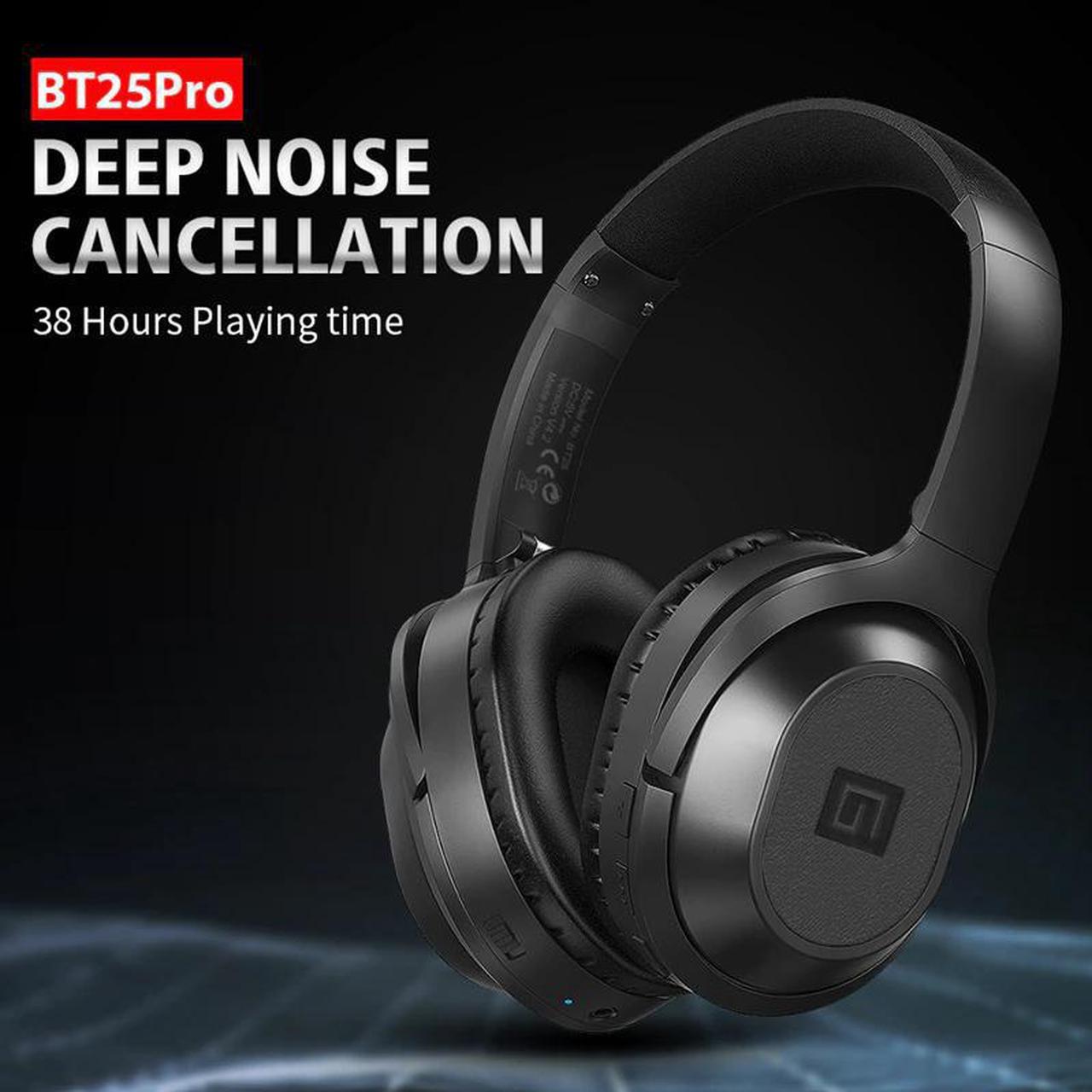 BT25Pro Active Noise Canceling Headphones Wireless Bluetooth 38 Hours Play ANC Gaming Headset for PUBG Overtch