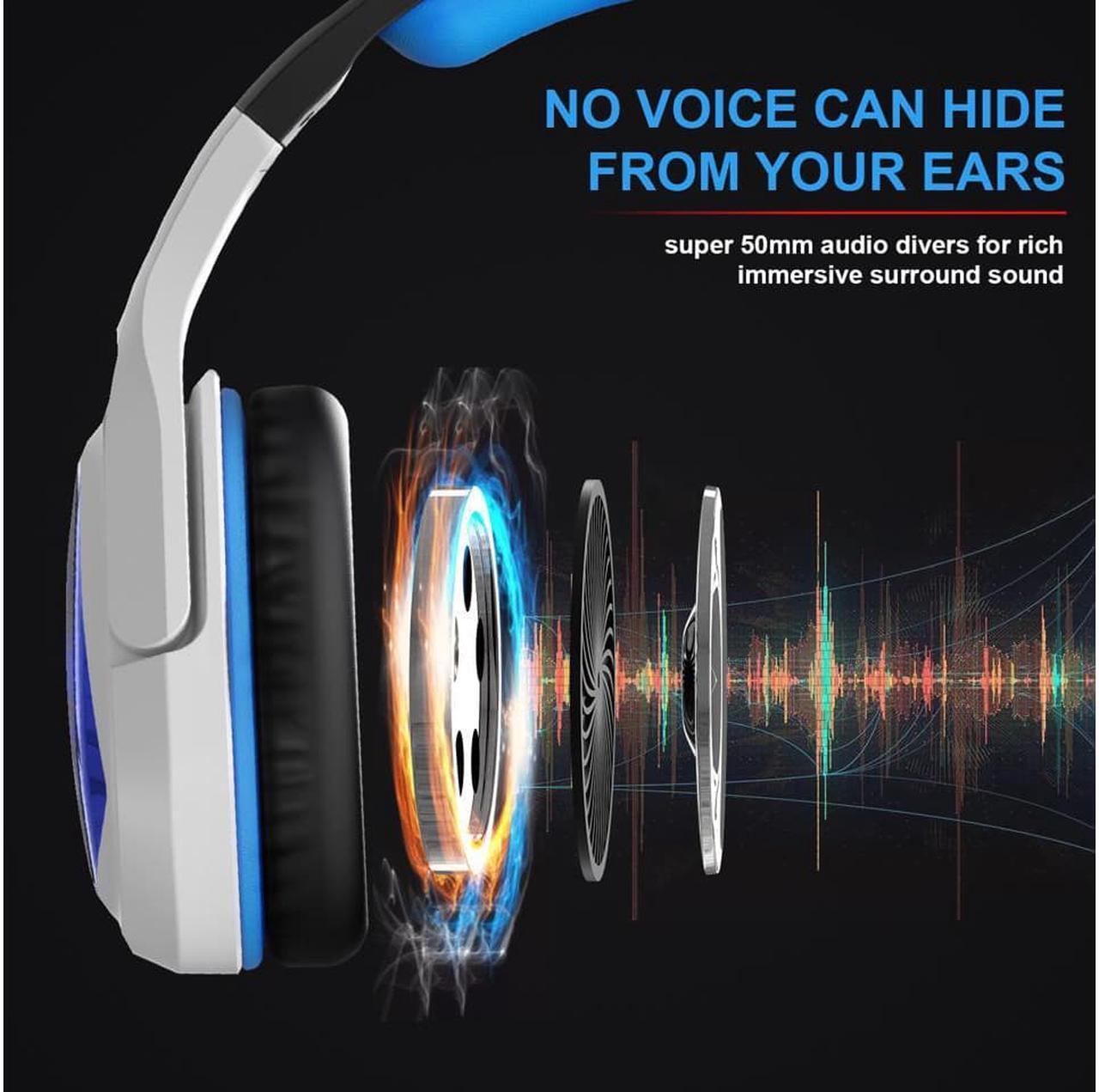 Alt view image 2 of 6 - MH901 7.1 Wired PC Gaming Headset,PS4 Gaming Headset High sound sensitivity Headphone with Mic for New Xbox One/Mac