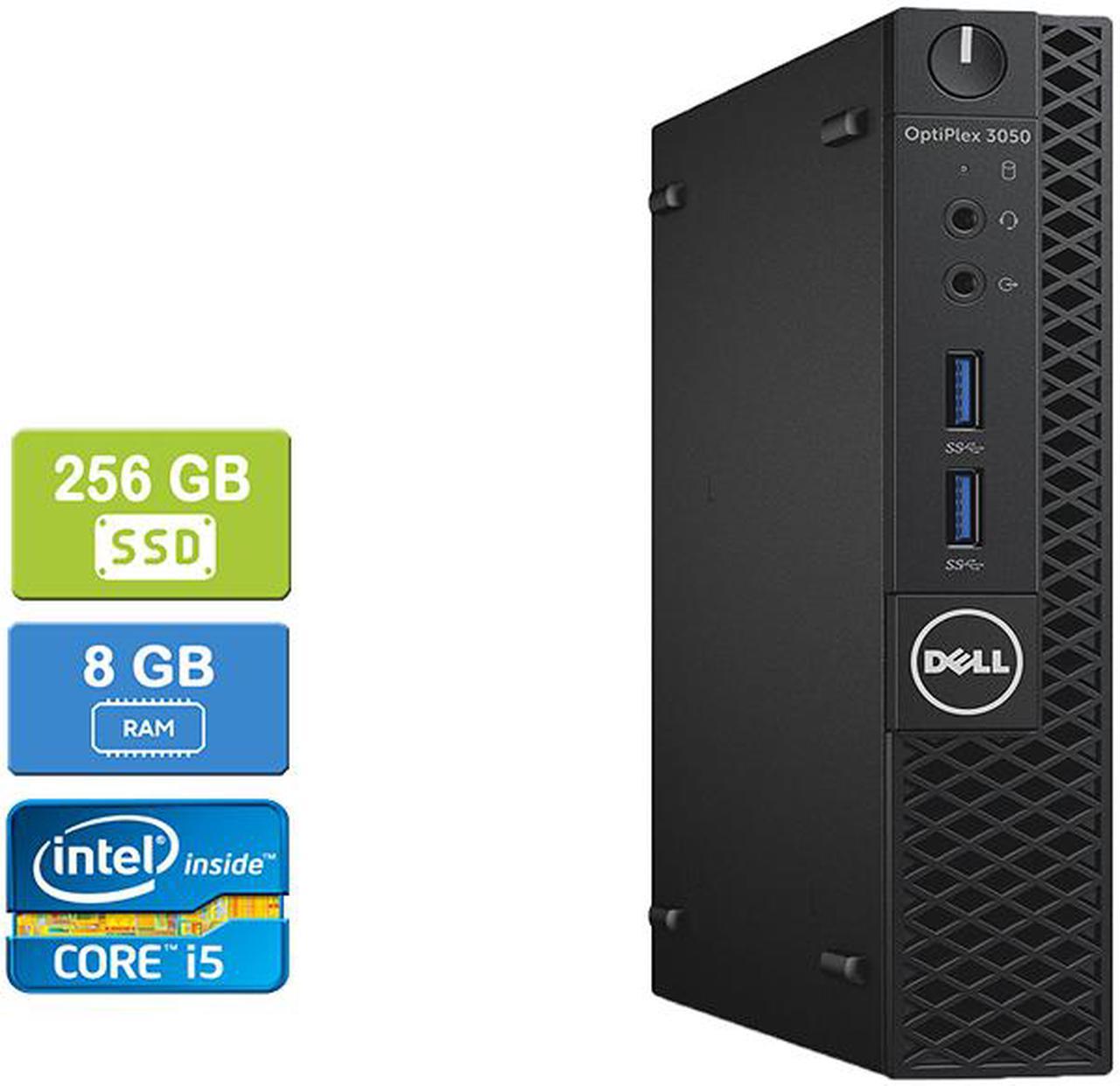 DELL 3050 MICRO Intel Core i5-6500T  2.50 GHz, 8GB, 256GB SSD, Win 10 Pro