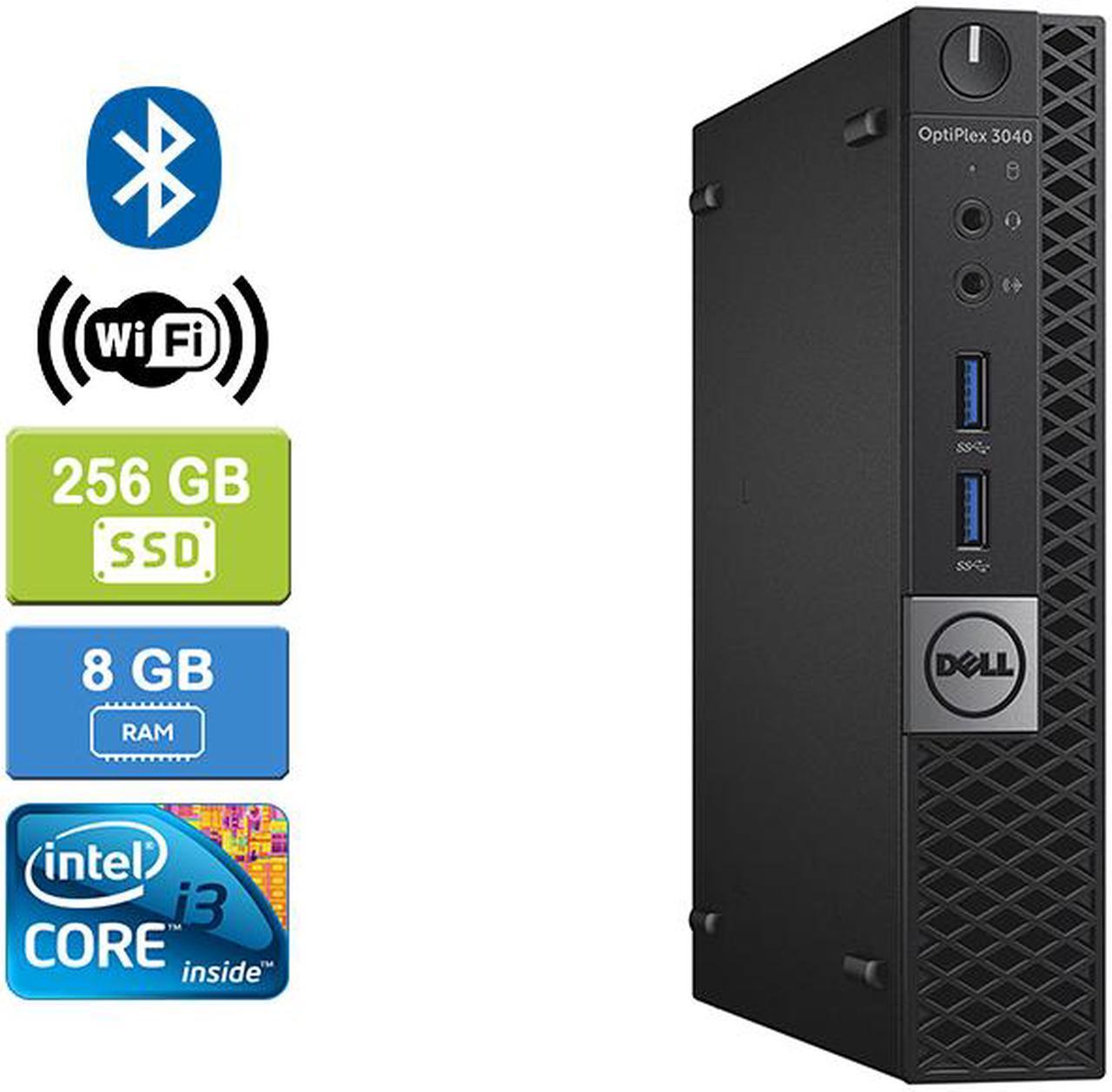 DELL 3040 MICRO Intel Core i3-6100T  3.20 GHz, 8GB, 256GB SSD, Win 10 Pro