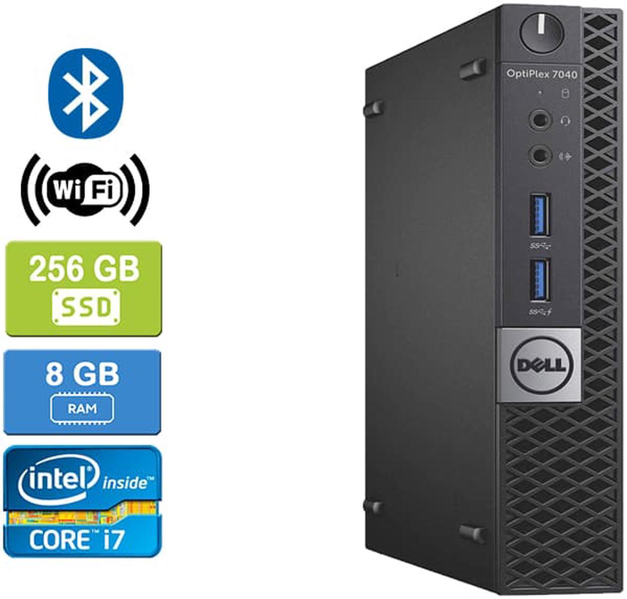 DELL 7040 MICRO Intel Core i7-6700T 2.80 GHz, 8GB, 256GB SSD, Win 10 Pro