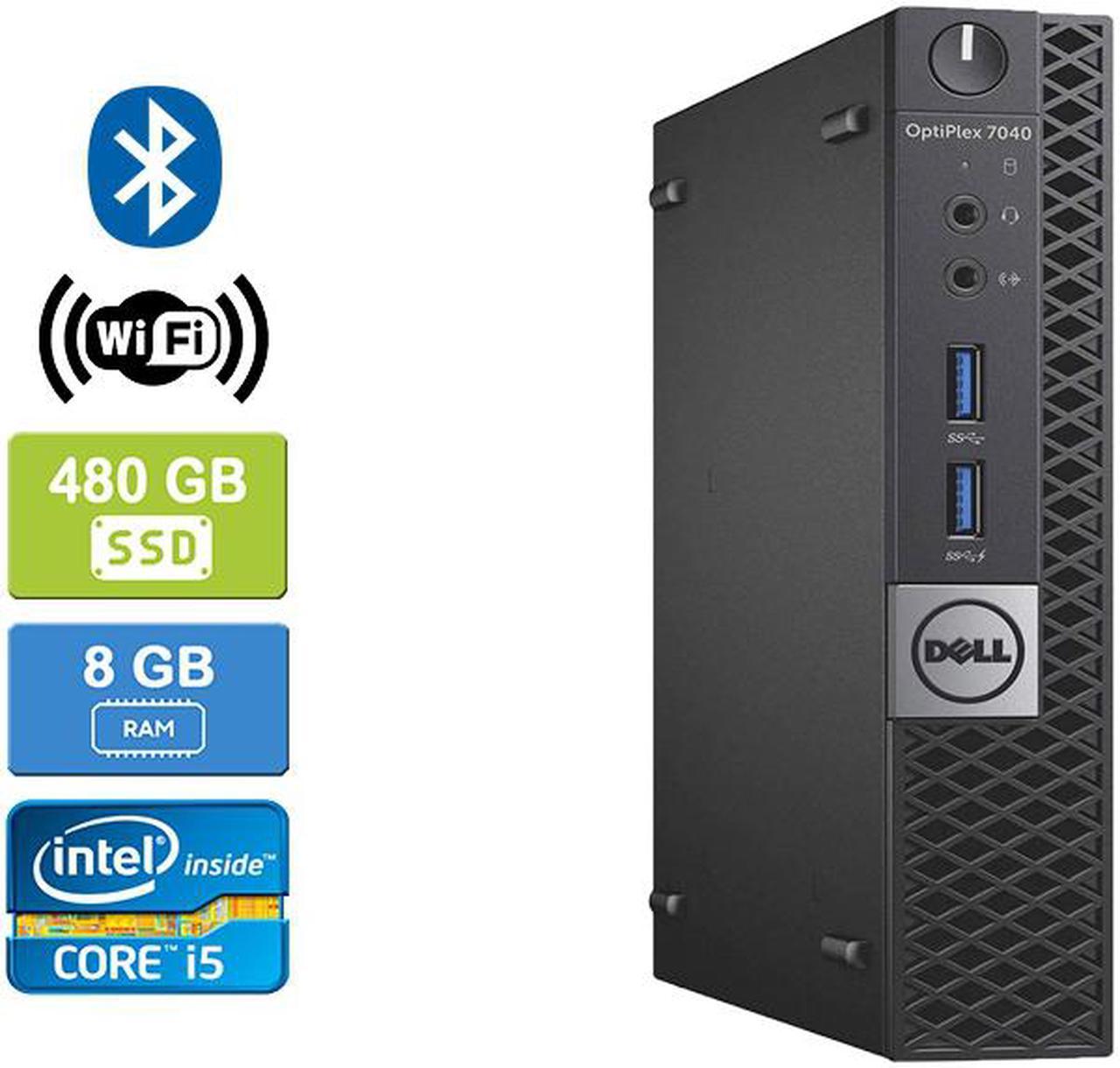 DELL 7040 MICRO Intel Core i5-6500T 2.50 GHz, 8GB, 480GB SSD, Win 10 Pro