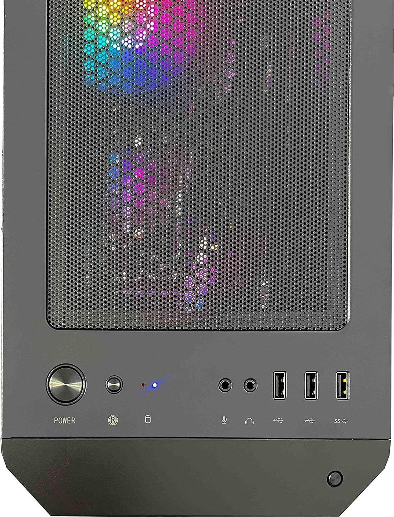 Alt view image 5 of 7 - NSX GAMING PC Desktop - Ryzen 7 5700G, 16GB DDR4 3600, 512Gb M2 NVME SSD, RGB Fans, Win 11 , Built in USA, 1 Year Warranty