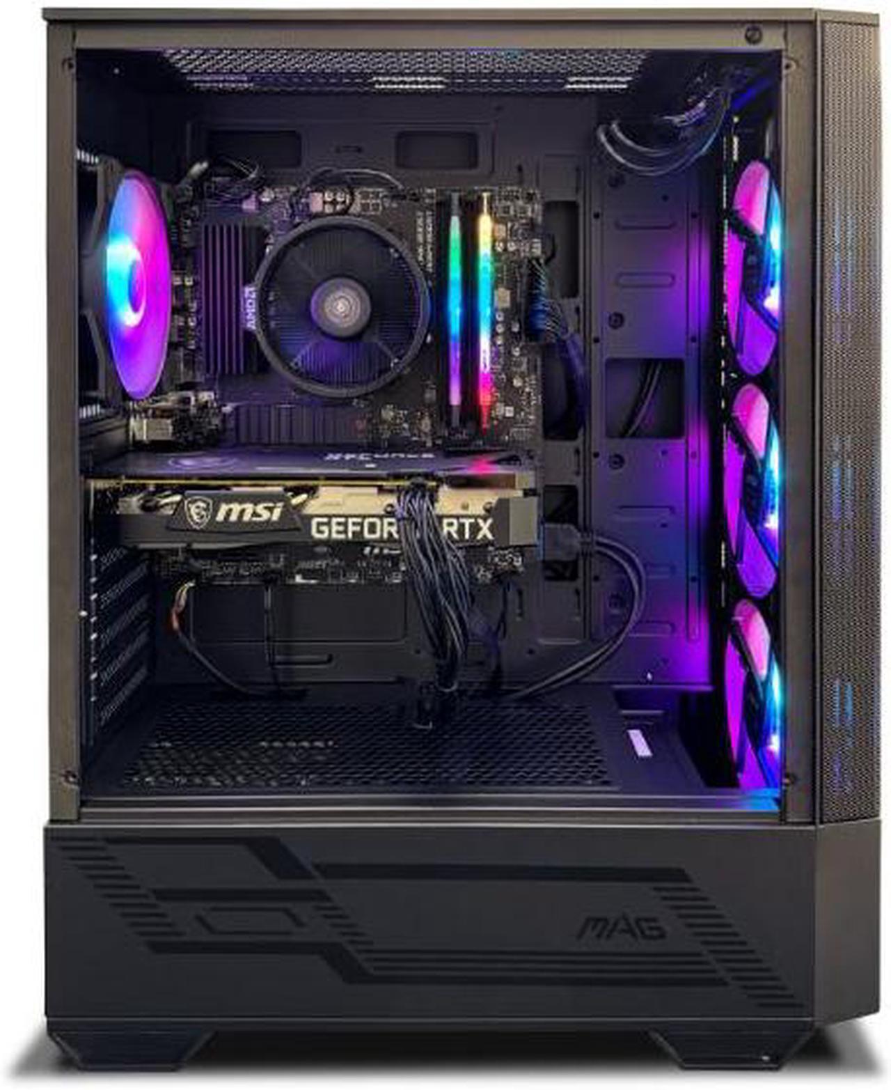 Alt view image 2 of 6 - NSX GAMING PC Desktop - Ryzen 5 5500, Nvidia RTX 3050, 16Gb RAM 3600 RGB, SSD 512GB NVME, Win 11, WIFI Ready, MOUSE and KEYBOARD