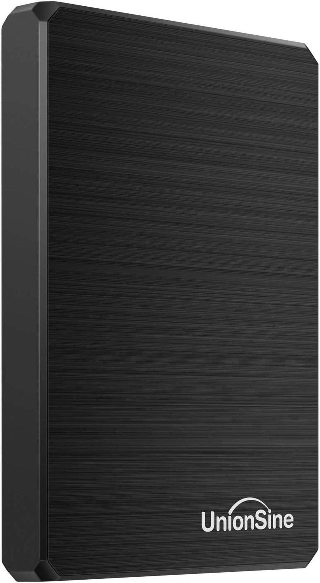 Main image of UnionSine 500GB Ultra Slim Portable External Hard Drive USB3.0 HDD Storage Compatible for PC, Desktop, Laptop, Xbox One, Xbox one, PS4(Black)