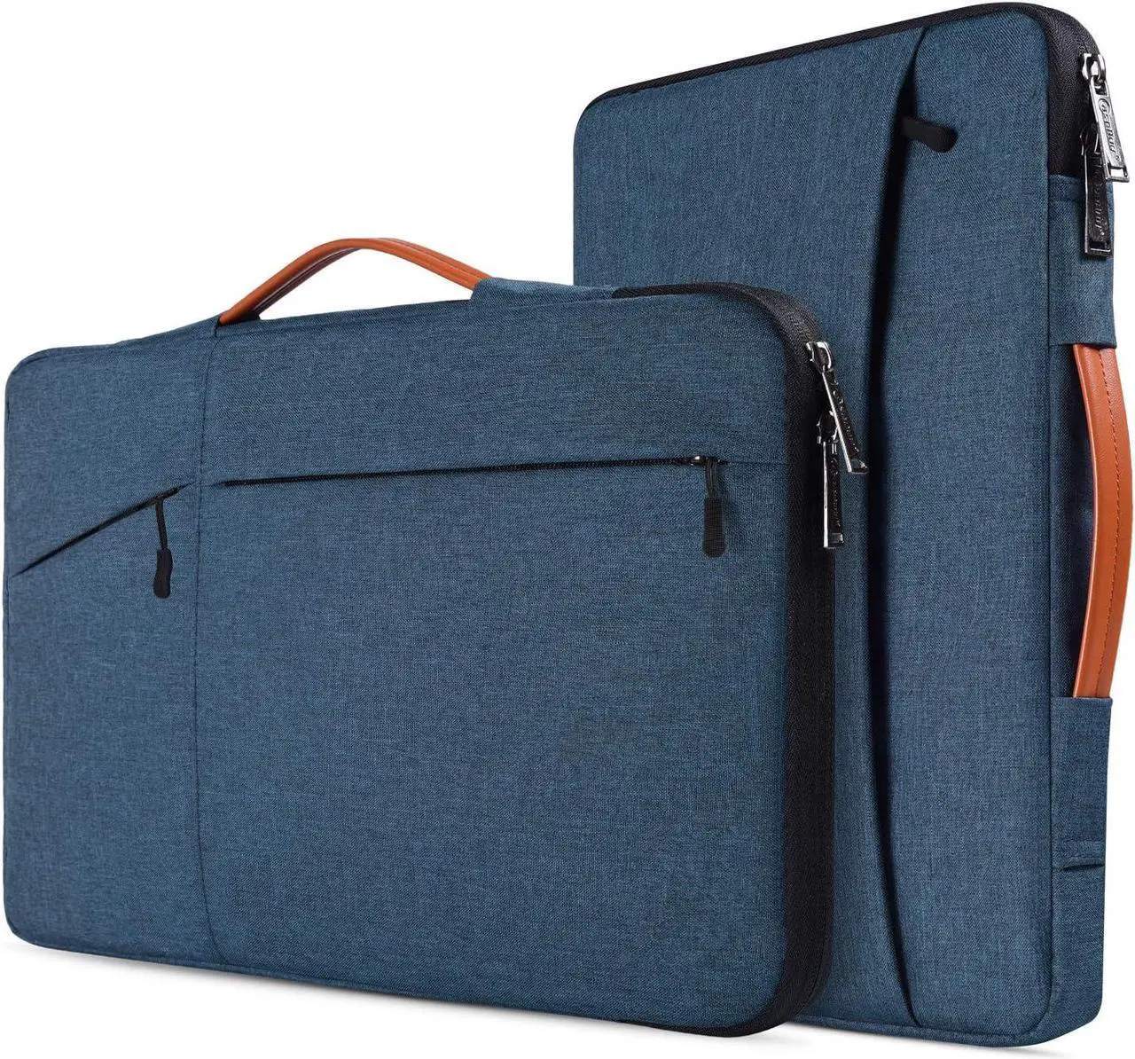 Main image of 17.3 inch Laptop Briefcase Bag for HP Pavilion 17 Inch Laptop HP Envy 17 HP PROBOOK 17  G7 17.3  Inspiron 17  VivoBook 17  Aspire 17.3 Laptop Sleeve Case Navy Blue