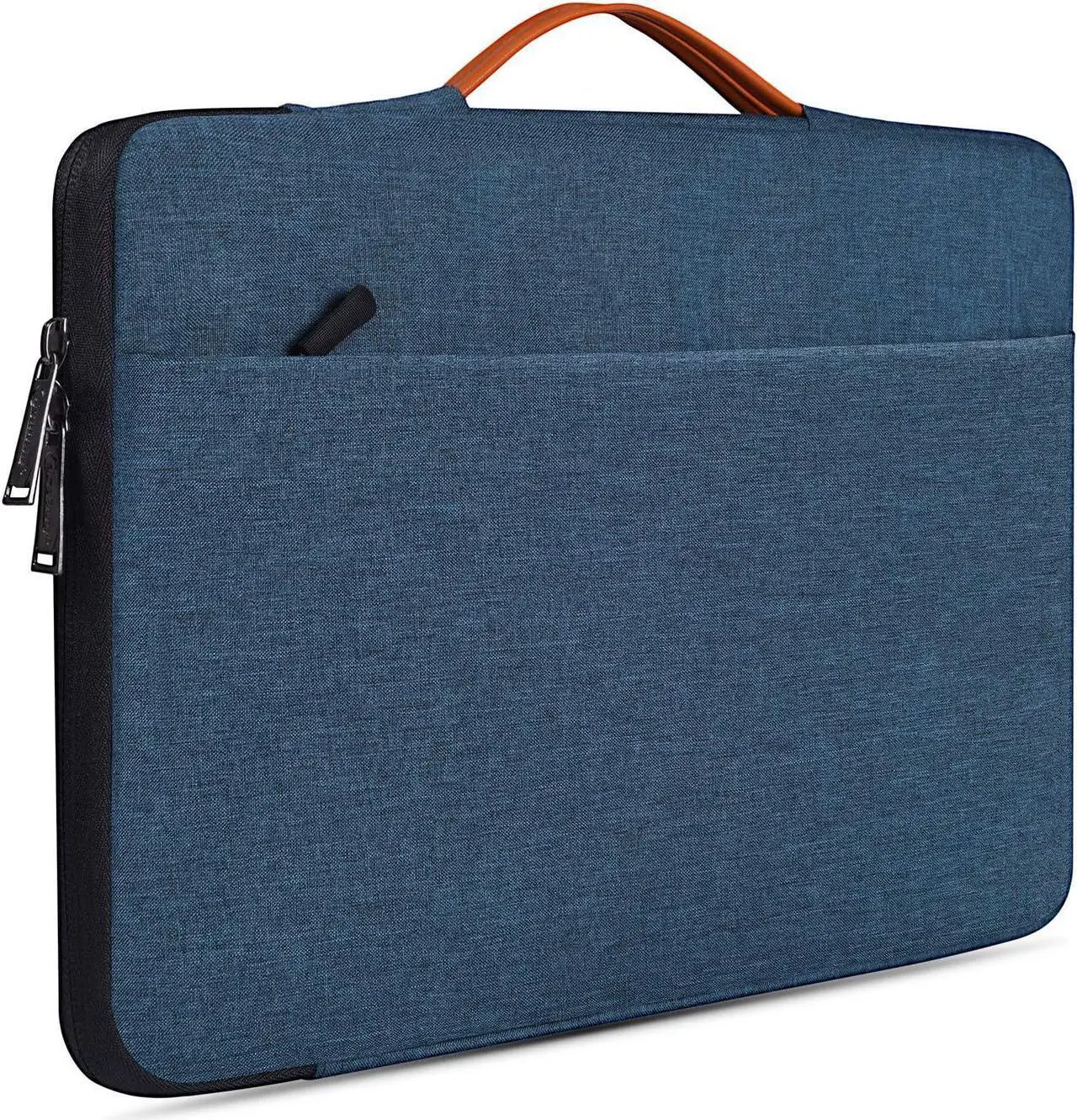 Alt view image 2 of 7 - 17.3 inch Laptop Briefcase Bag for HP Pavilion 17 Inch Laptop HP Envy 17 HP PROBOOK 17  G7 17.3  Inspiron 17  VivoBook 17  Aspire 17.3 Laptop Sleeve Case Navy Blue