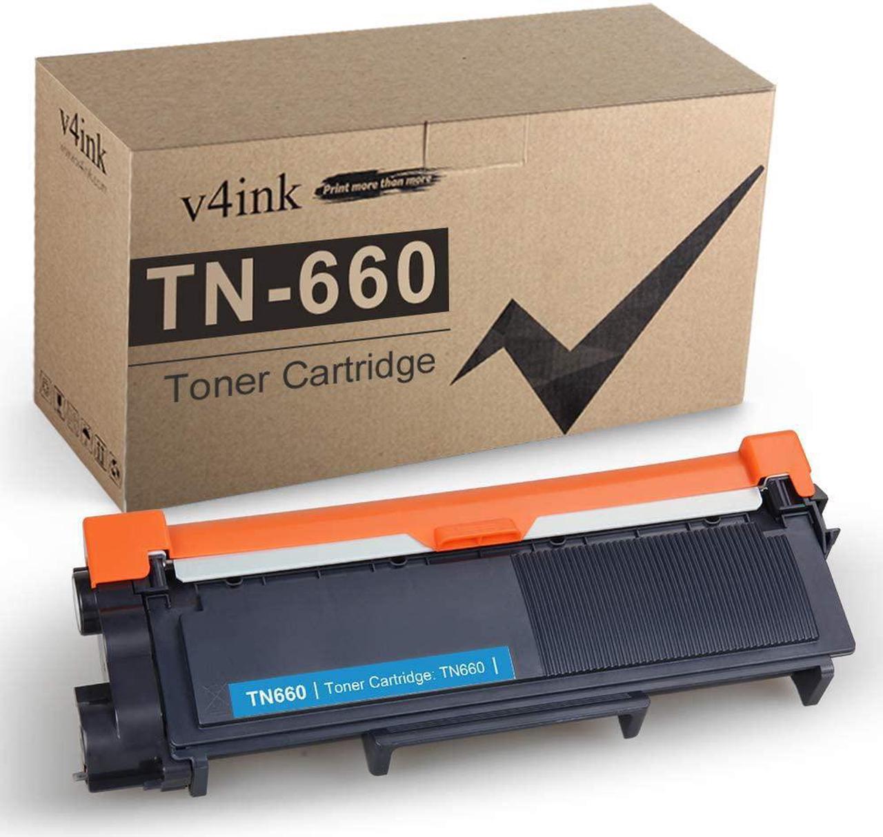 V4INK 1-Pack Black Compatible TN660 Toner Cartridge Replacement for Brother TN660 TN630 for use in HL-L2340DW HL-L2300D HL-L2380DW MFC-L2700DW L2740DW DCP-L2540DW L2520DW HL-L2320D MFC-L2720