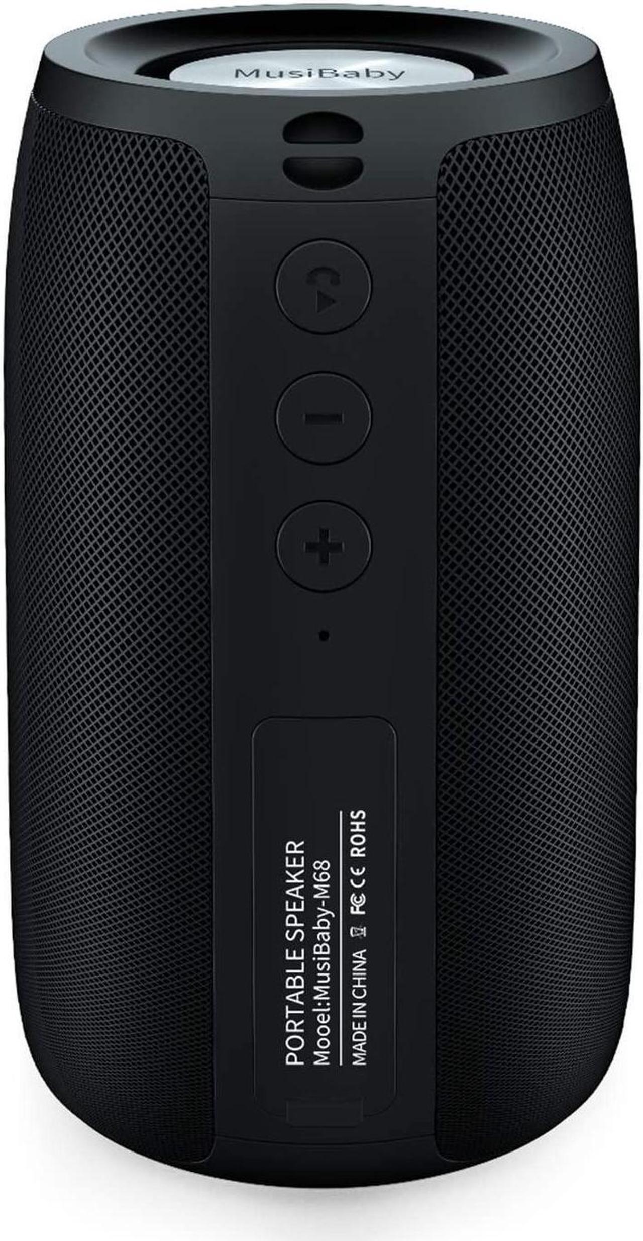 Main image of Bluetooth Speaker,MusiBaby Speaker,Wireless,Outdoor, Waterproof,Portable Speaker,Dual Pairing, Bluetooth 5.0,Loud Stereo,Booming Bass,1500 Mins Playtime for Home&Party,Gifts Speaker(Blk)
