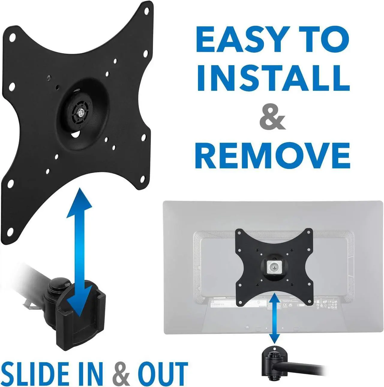 Alt view image 5 of 7 - TV Wall Mount Bracket | Quick Release | Full Motion Swing Out Tilt Swivel | Articulating Arm for 13-42" Flat Screens and Monitors | VESA 75 to 200 | 44 Pound Capacity | Anti-Theft Locking