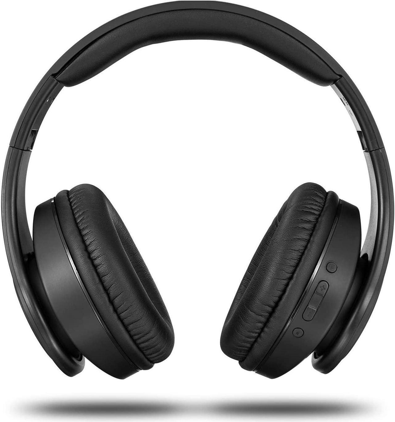 Alt view image 4 of 6 - TUINYO Wireless Headphones Over Ear, Bluetooth Headphones with Microphone, Foldable Stereo Wireless Headsetfor Travel Work TV PC Cellphone-Black