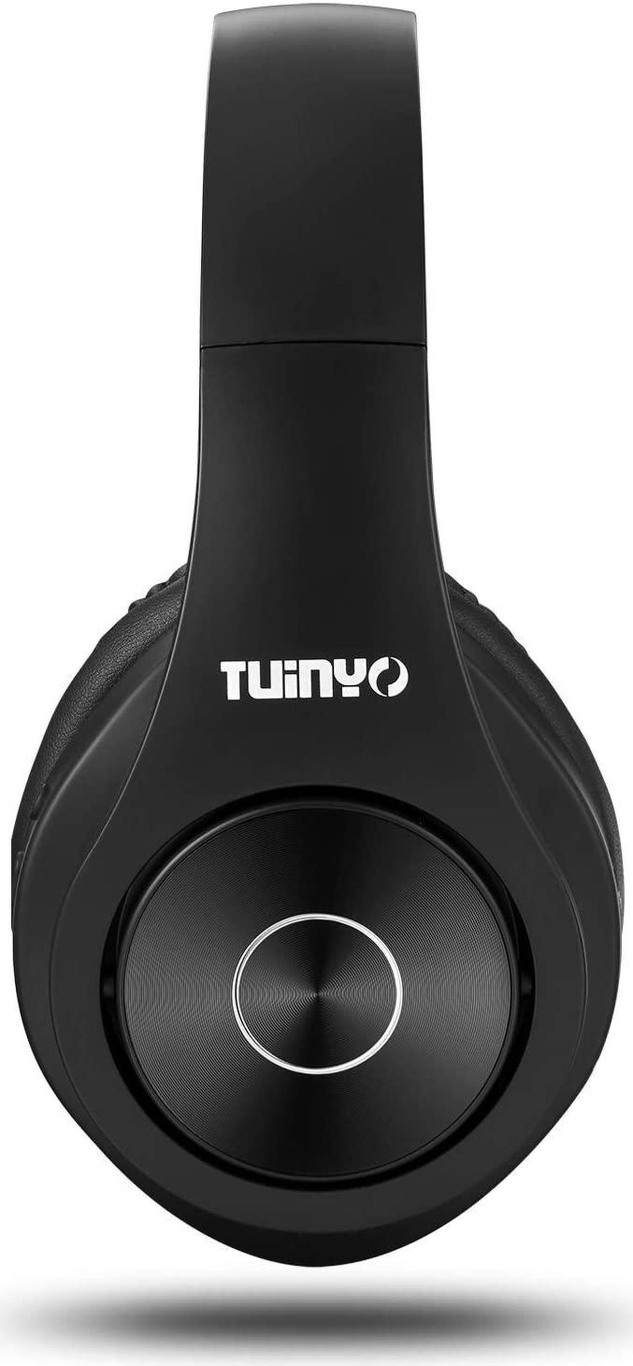 Alt view image 5 of 6 - TUINYO Wireless Headphones Over Ear, Bluetooth Headphones with Microphone, Foldable Stereo Wireless Headsetfor Travel Work TV PC Cellphone-Black