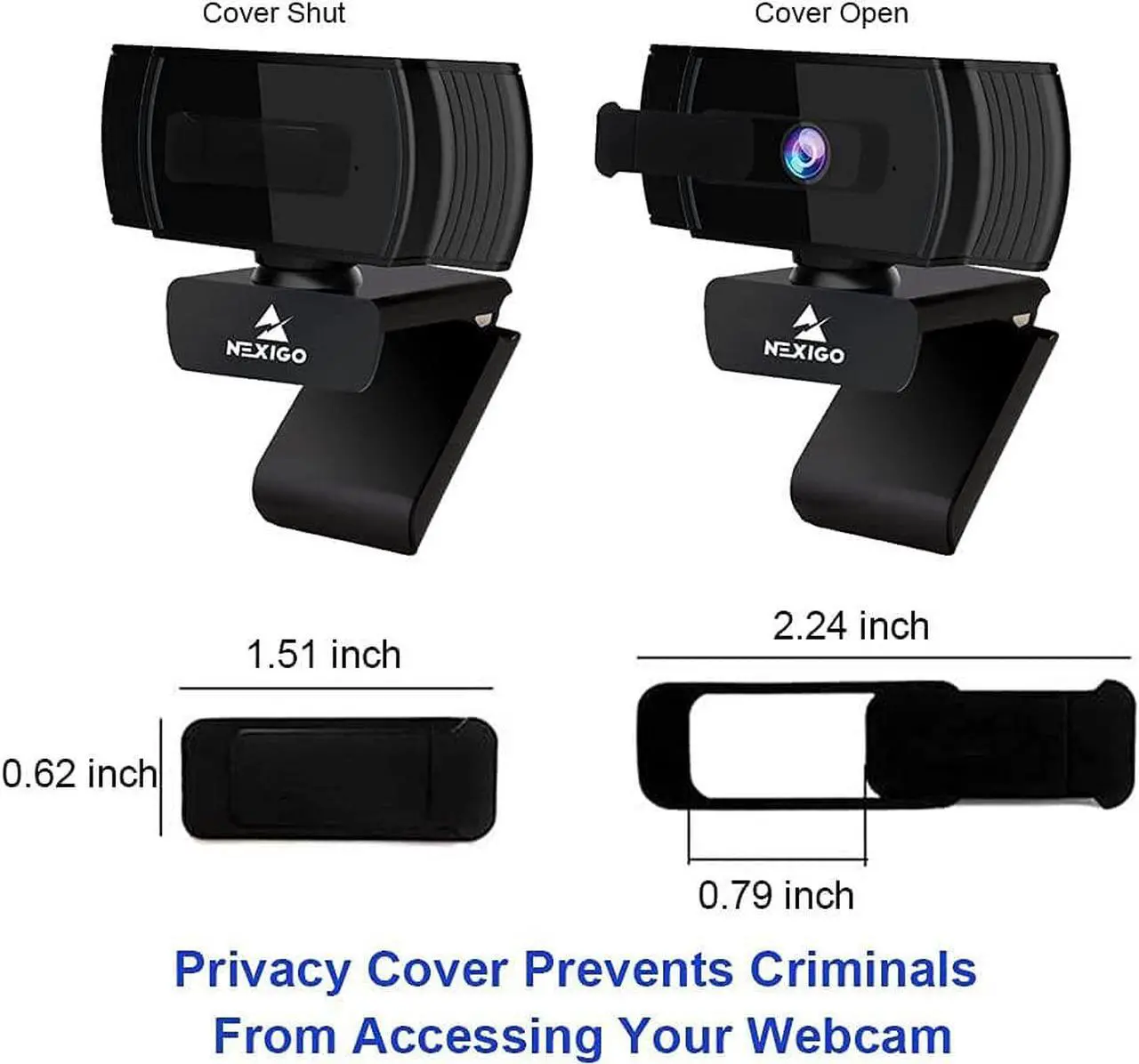 Alt view image 4 of 7 - NexiGo N930AF Webcam with Microphone for Desktop, Autofocus, Webcam for Laptop, Computer Camera, 1080p HD USB Web Camera, Compatible with Zoom/Skype/Teams/Webex