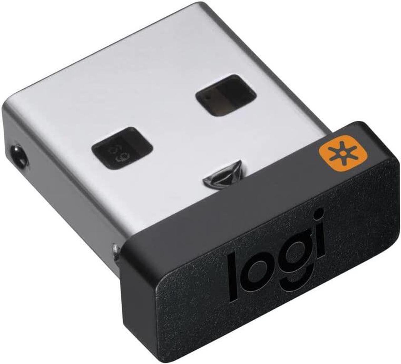 Main image of Logitech USB Unifying Receiver, 2.4 GHz Wireless Technology, USB Plug Compatible with all Logitech Unifying Devices like Wireless Mouse and Keyboard, PC / Mac / Laptop - Black