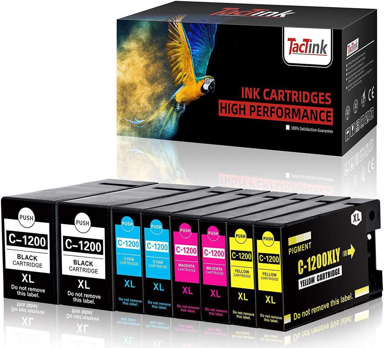 Tactink Compatible Ink Cartridges Replacement for Canon PGI-1200XL High Yield to use with Printer Maxify MB2320 MB2020 MB2120 MB2720 (2 Black, 2 Cyan, 2 Magenta, 2 Yellow)