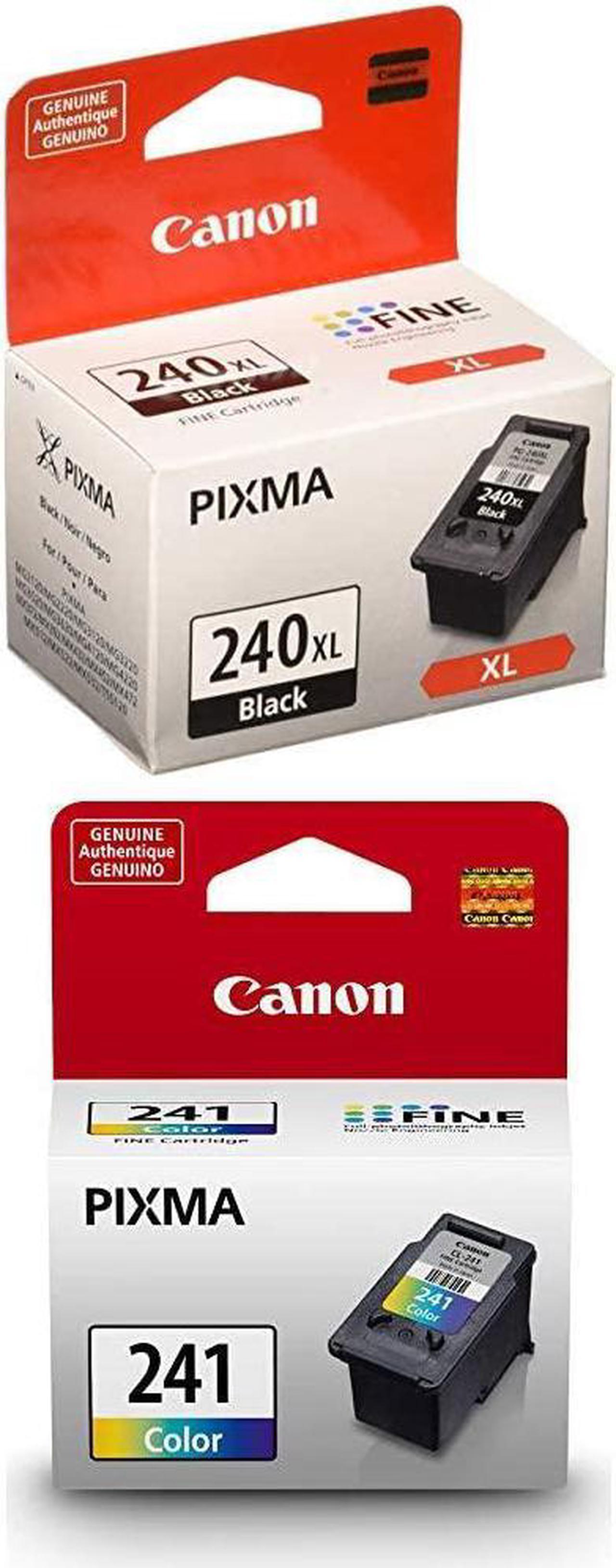 Canon Genuine PG-240XL Black Ink Cartridge & 5209B001 Genuine CL-241 Ink Cartridge, Tri-Colour