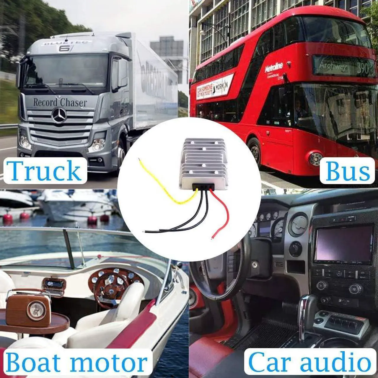 Alt view image 6 of 7 - Car Voltage Stabilizer, DC 12V Regulator 12V Surge Protector 144W Heavy Duty for Car Battery Auto Truck Vehicle Boat Motor Solar System Protection (DC 10-36V Input, DC 12V Output)