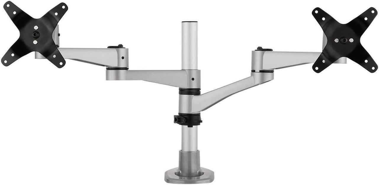 Dual Monitor Mounting Arm for Two Monitors up to 24 Inches Each VESA 75x75 and 100x100mm Compatible