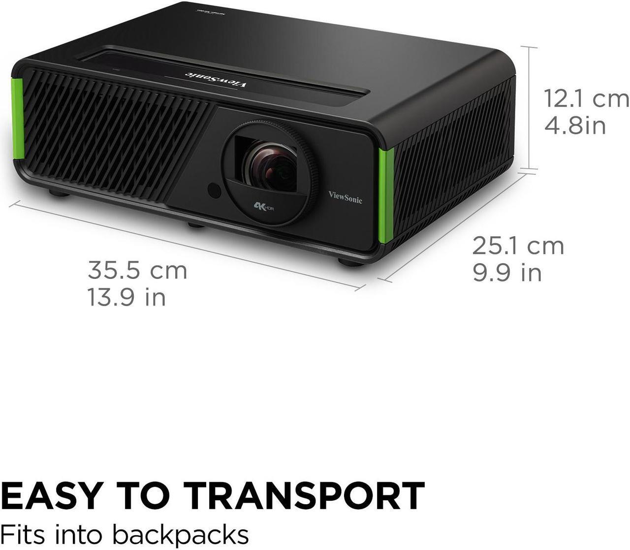 Alt view image 5 of 14 - ViewSonic X2-4K UHD Short Throw Projector with 2000 Lumens, Cinematic Colors, 1.2x Optical Zoom, H&V Keystone, Corner Adjustment and HDR/HLG Support