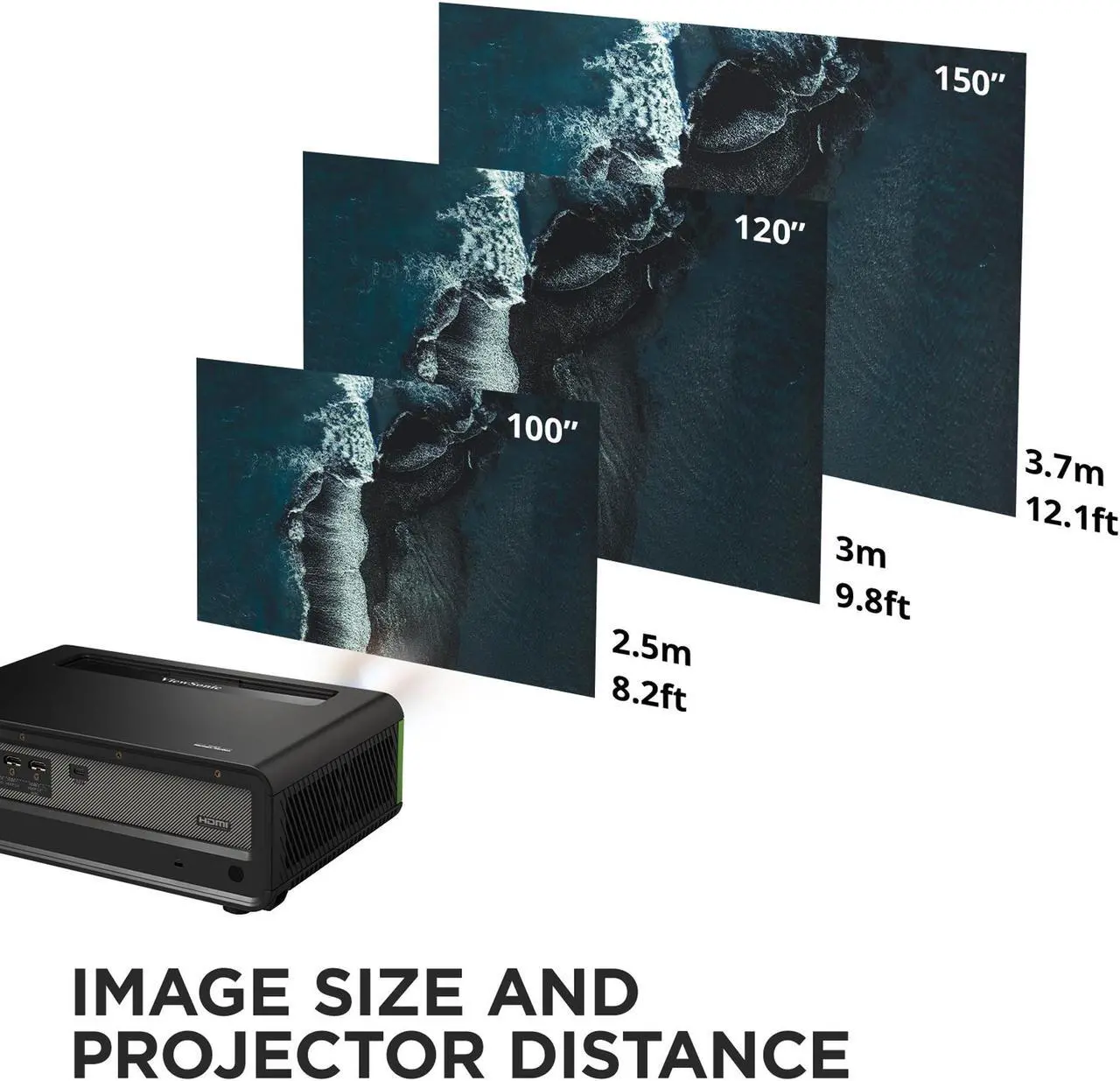 Alt view image 6 of 14 - ViewSonic X1-4KPRO UHD 4K LED Projector Designed for Xbox with Built-in Google TV and Netflix, 2500 Lumens, H/V Keystone, 4 Corner Adjustment, 1.3x Optical Zoom for Smart Home Theater