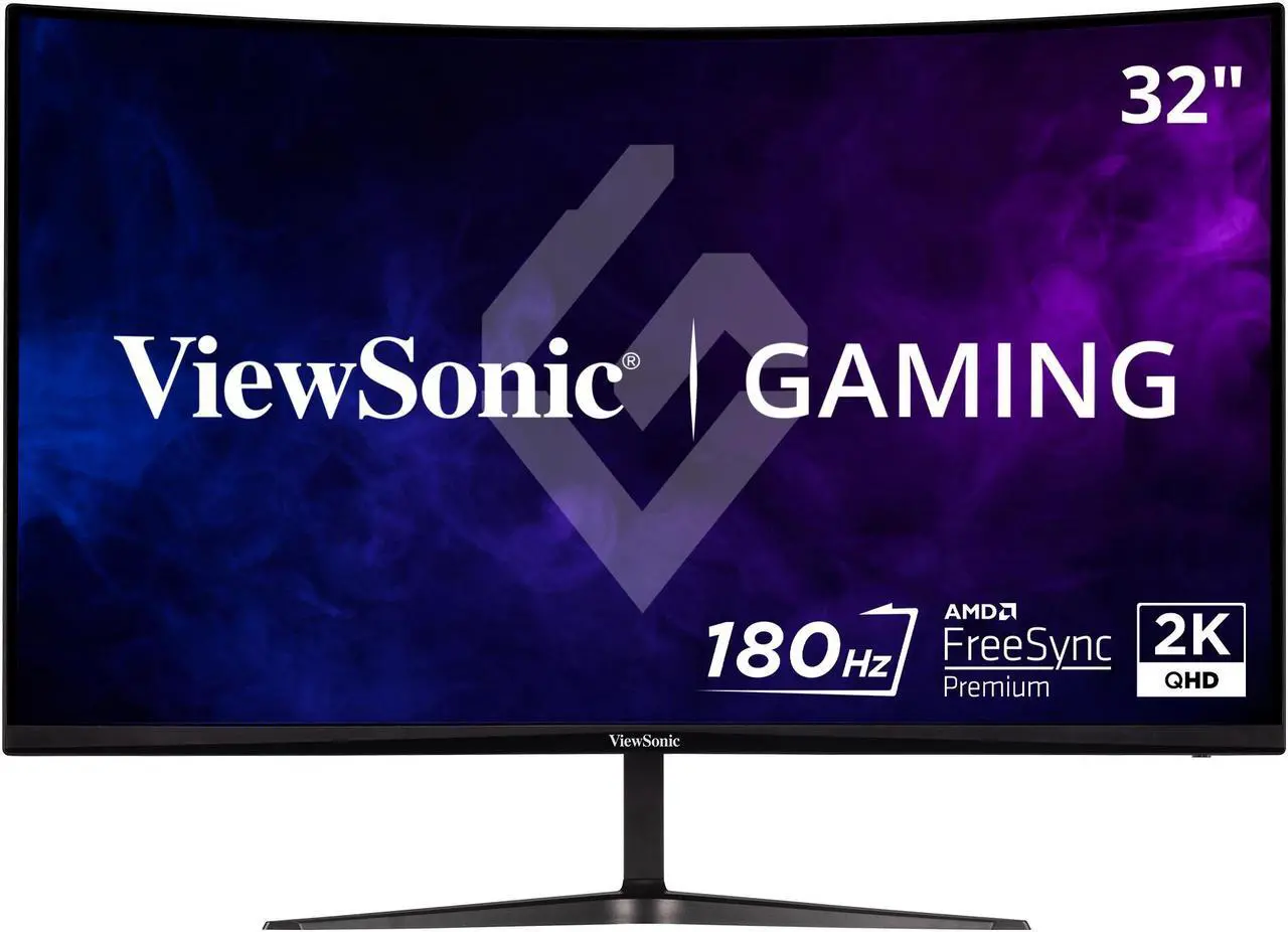 Main image of ViewSonic VX3218C-2K 32 Inch Curved 1440p 1ms 165Hz Gaming Monitor with AMD FreeSync Premium, Eye Care, HDMI and Display Port