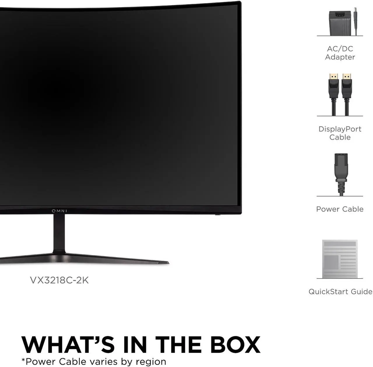 Alt view image 6 of 16 - ViewSonic VX3218C-2K 32 Inch Curved 1440p 1ms 165Hz Gaming Monitor with AMD FreeSync Premium, Eye Care, HDMI and Display Port