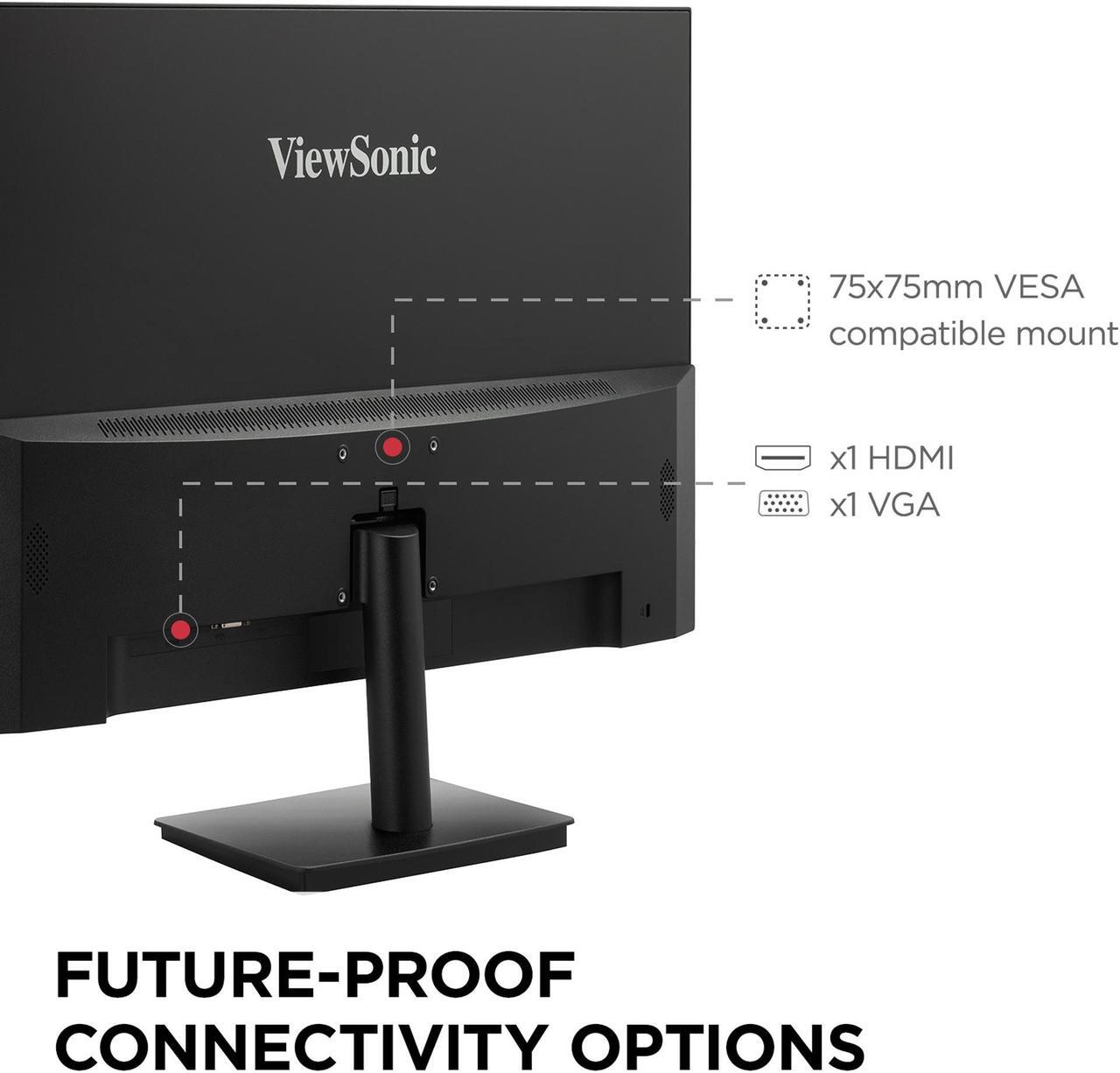 Alt view image 5 of 7 - ViewSonic VS2747-H 27 Inch 1080p IPS Monitor with 100Hz, Variable Refresh Rate, Thin Bezels, Eye Care, HDMI, VGA